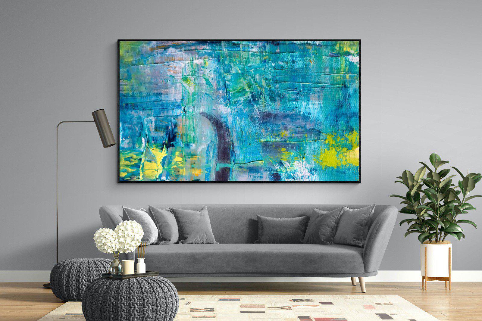 Blueish-Wall_Art-220 x 130cm-Mounted Canvas-Black-Pixalot