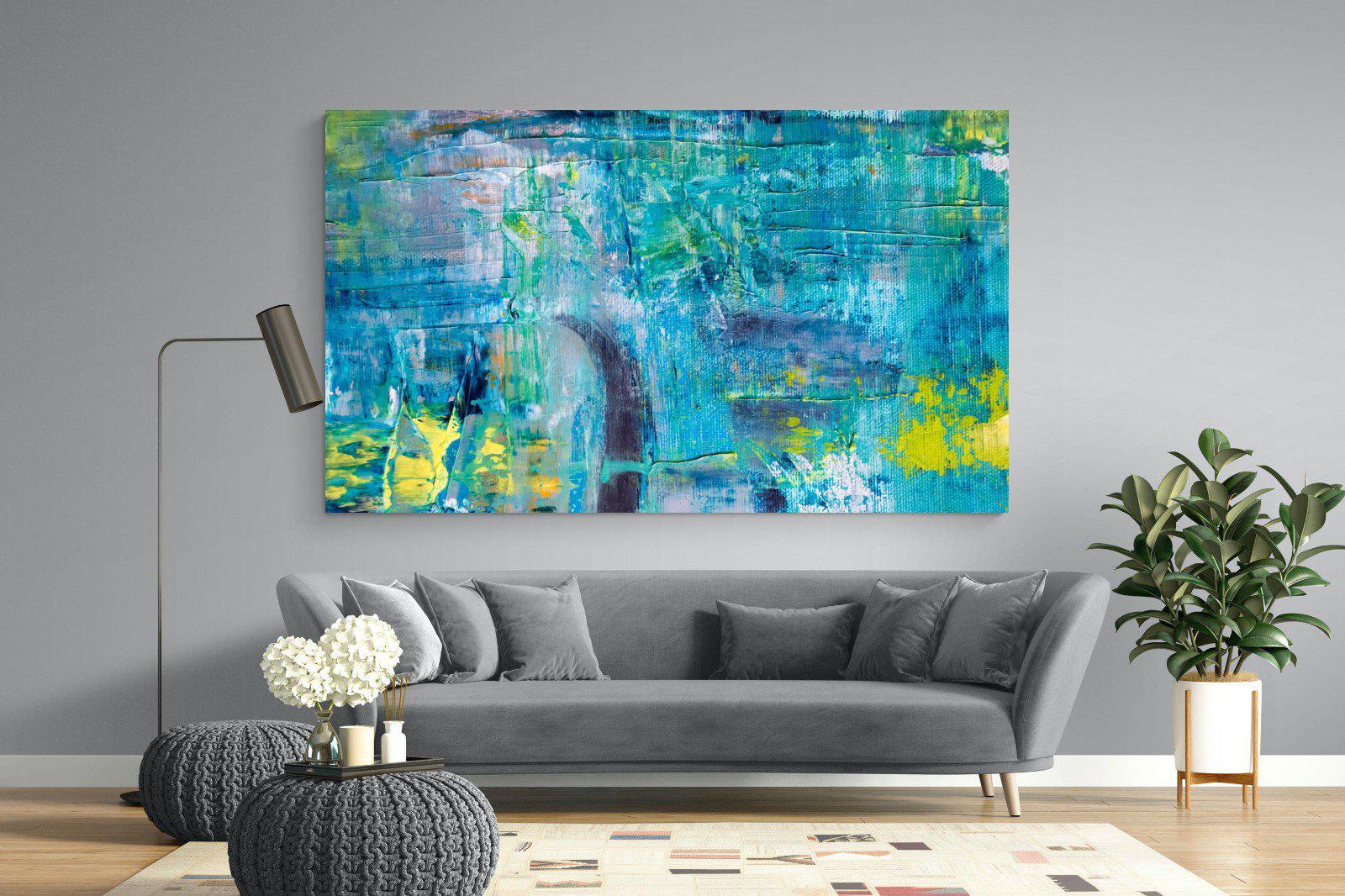 Blueish-Wall_Art-220 x 130cm-Mounted Canvas-No Frame-Pixalot