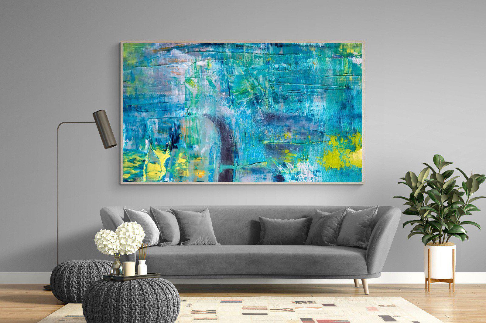Blueish-Wall_Art-220 x 130cm-Mounted Canvas-Wood-Pixalot