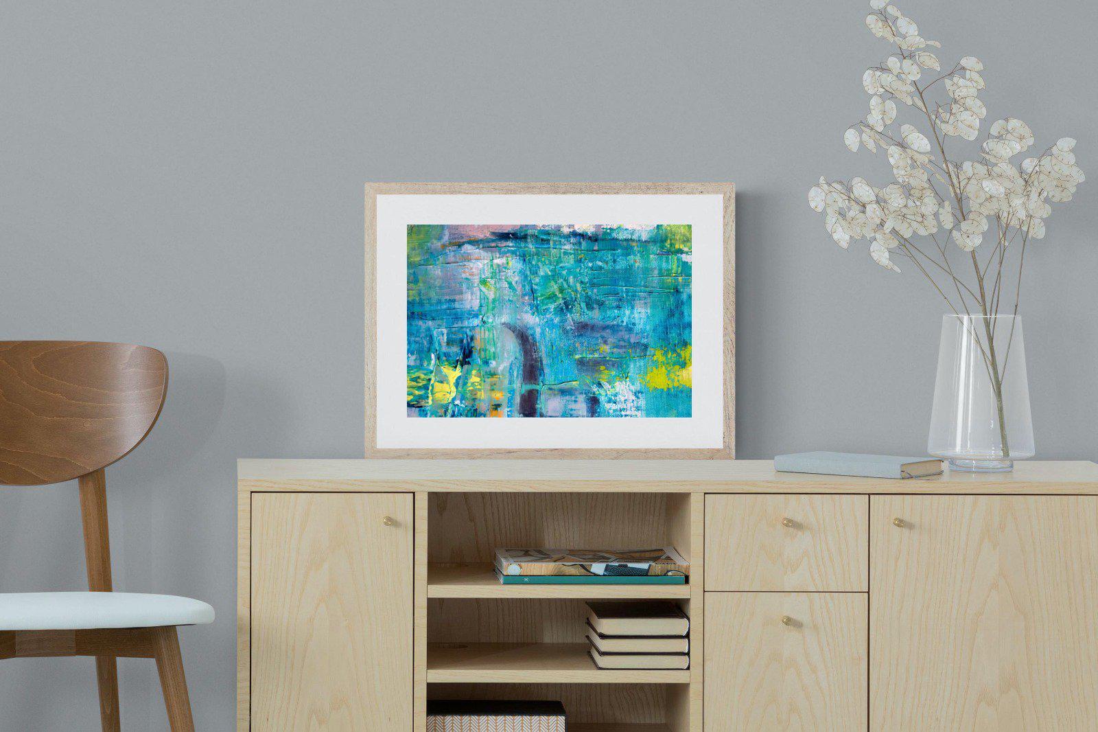 Blueish-Wall_Art-60 x 45cm-Framed Print-Wood-Pixalot