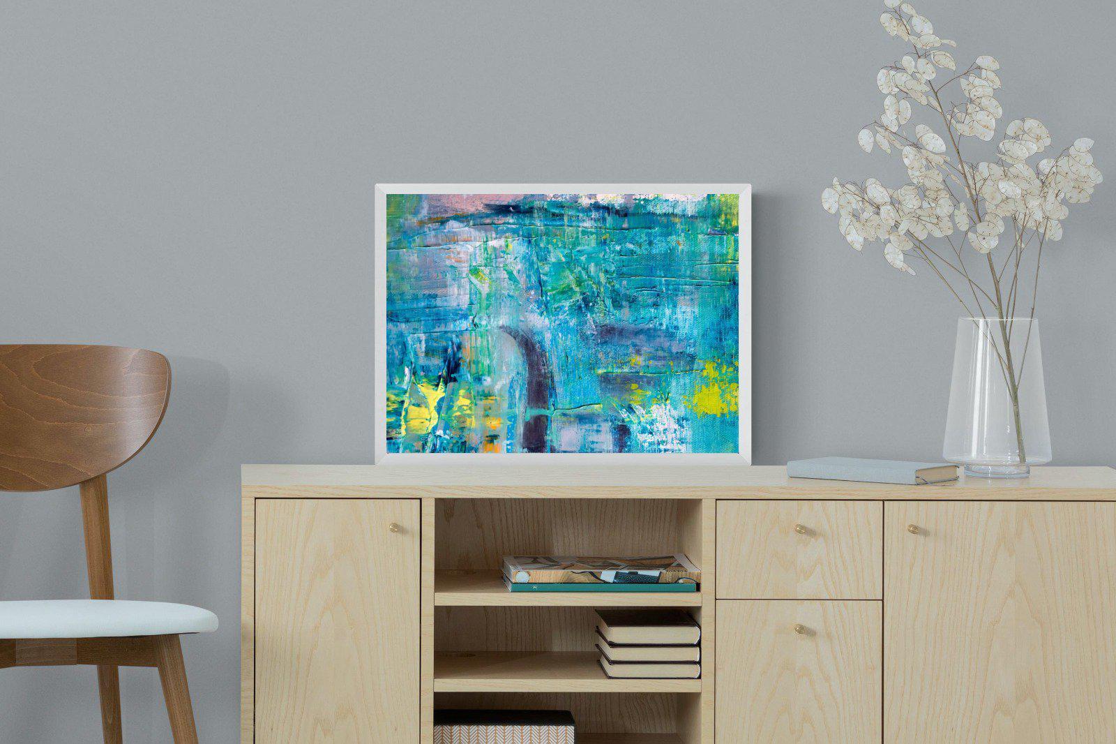 Blueish-Wall_Art-60 x 45cm-Mounted Canvas-White-Pixalot