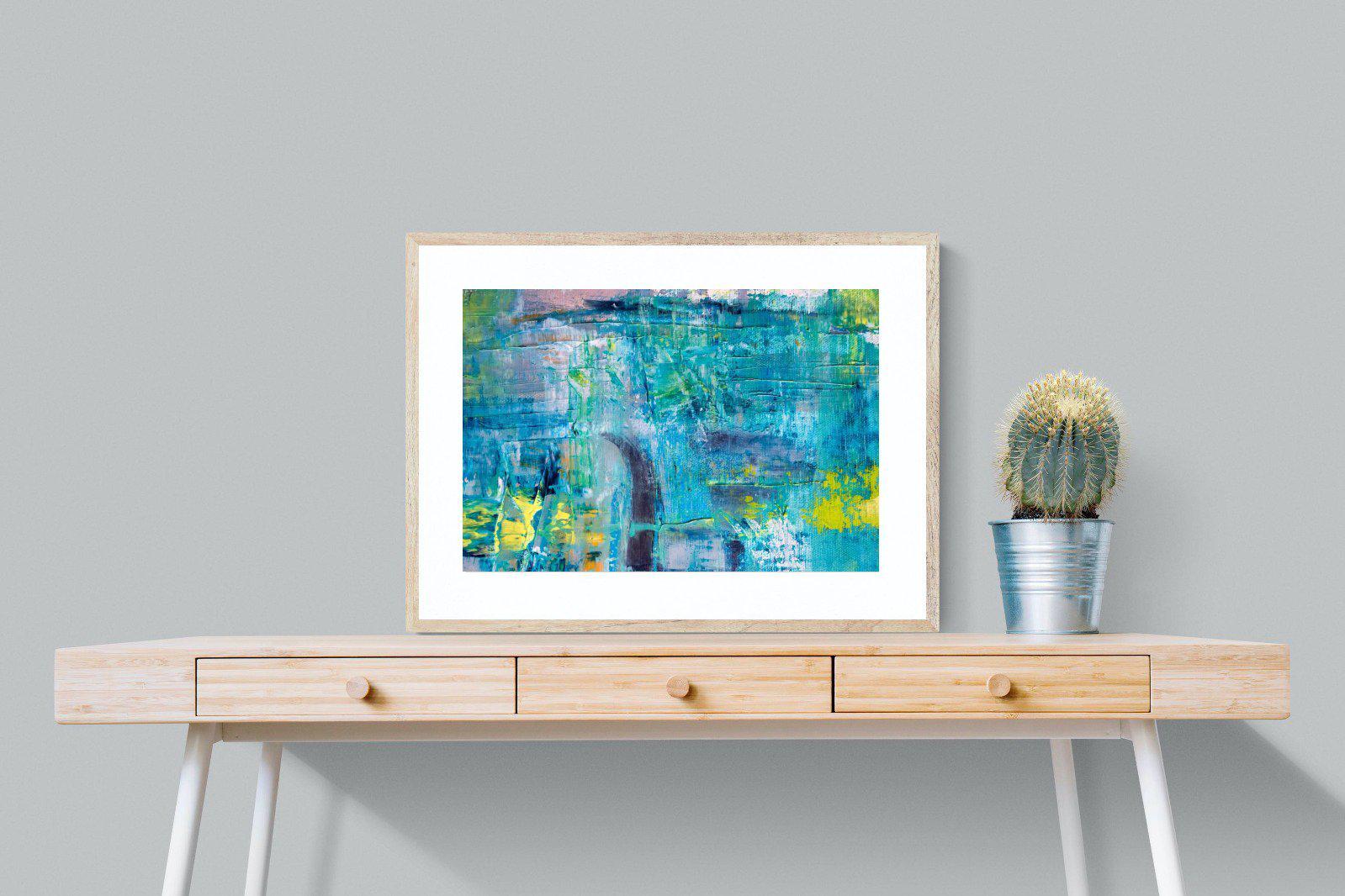 Blueish-Wall_Art-80 x 60cm-Framed Print-Wood-Pixalot