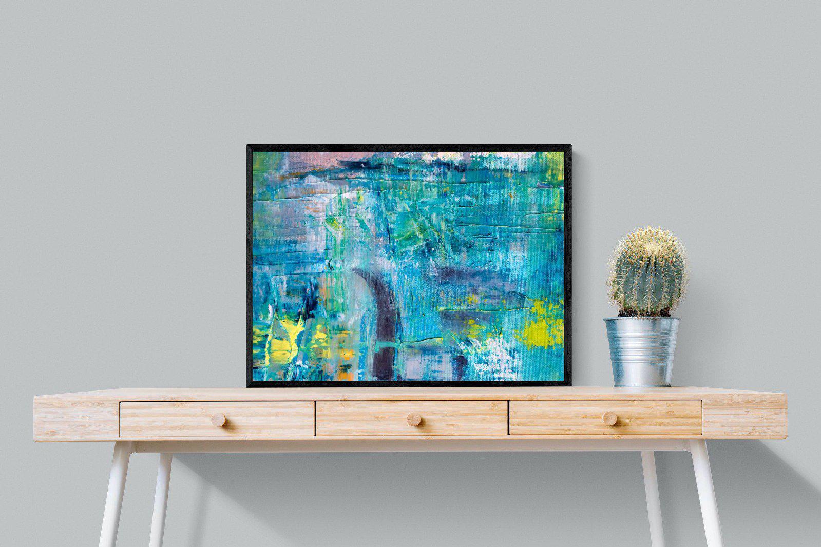 Blueish-Wall_Art-80 x 60cm-Mounted Canvas-Black-Pixalot