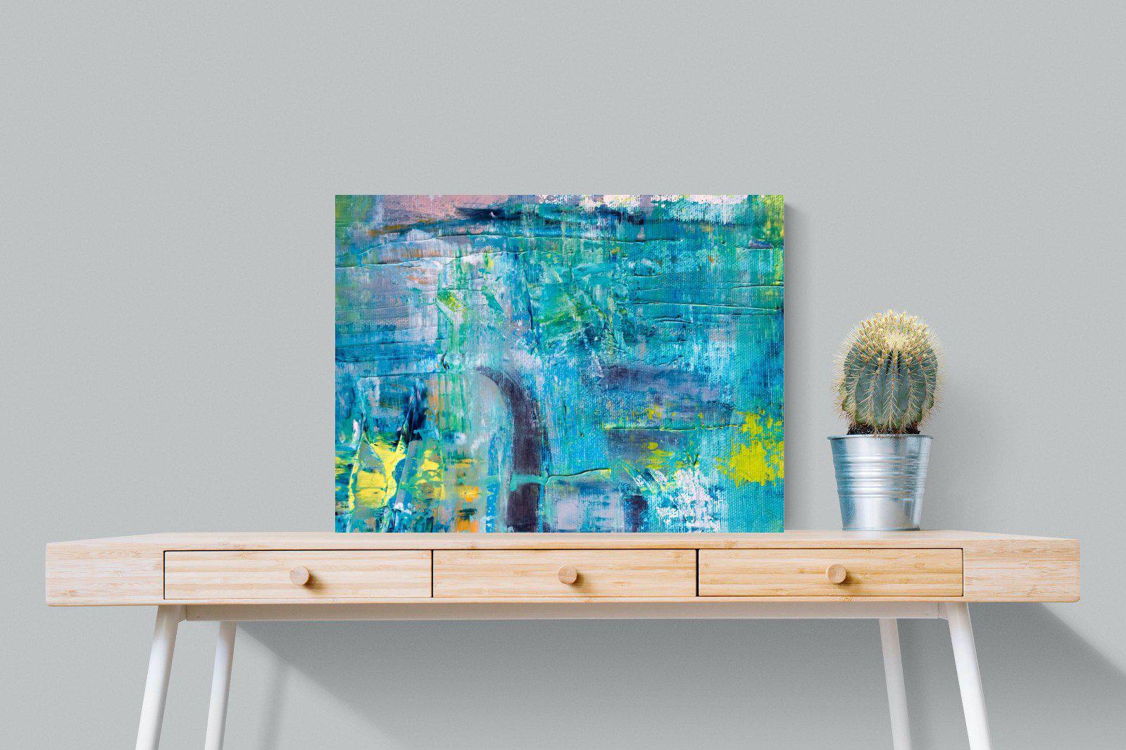 Blueish-Wall_Art-80 x 60cm-Mounted Canvas-No Frame-Pixalot
