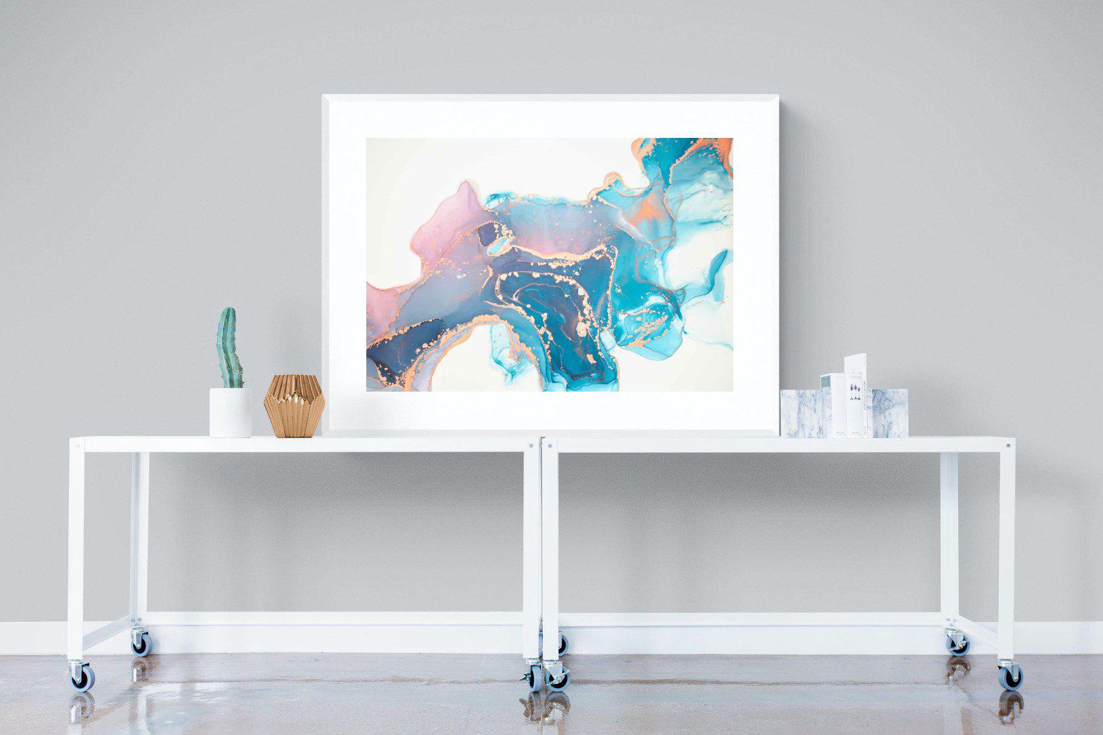 Blush-Wall_Art-120 x 90cm-Framed Print-White-Pixalot