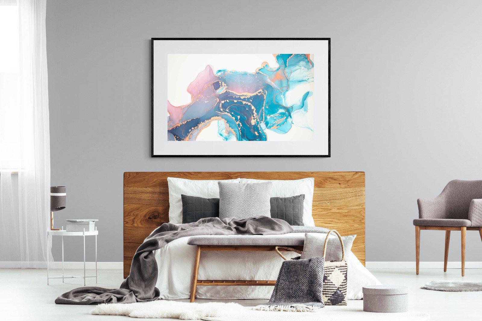 Blush-Wall_Art-150 x 100cm-Framed Print-Black-Pixalot
