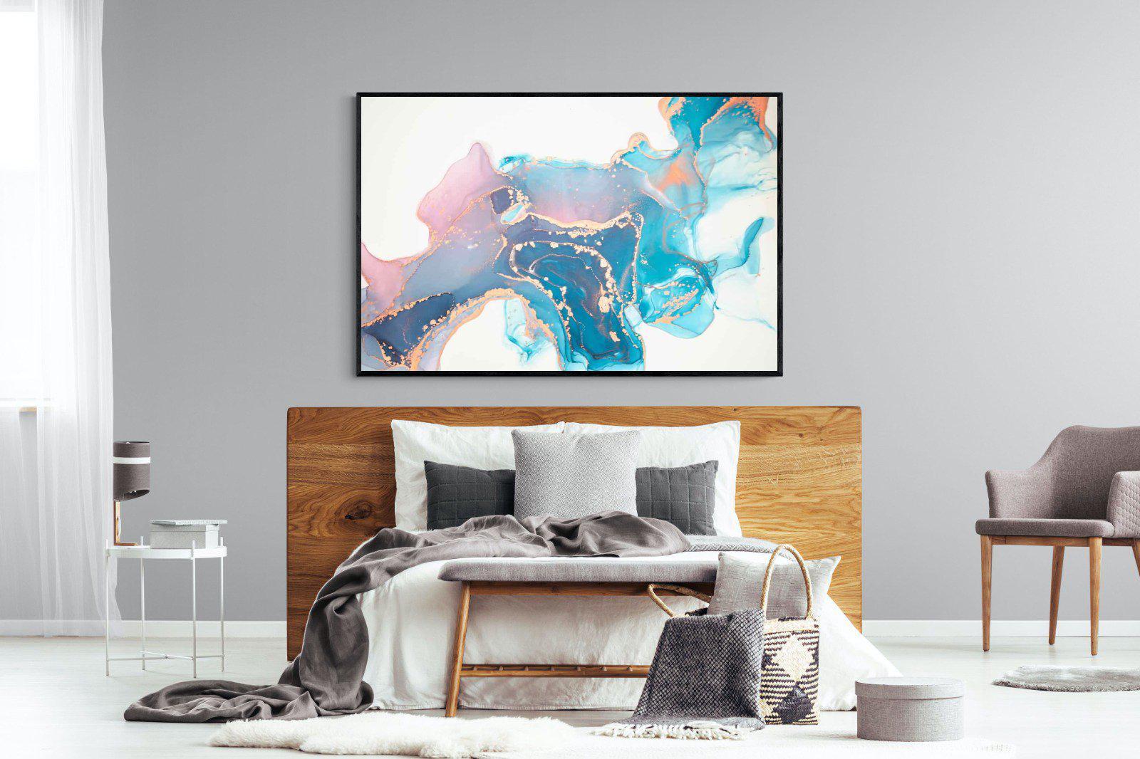 Blush-Wall_Art-150 x 100cm-Mounted Canvas-Black-Pixalot
