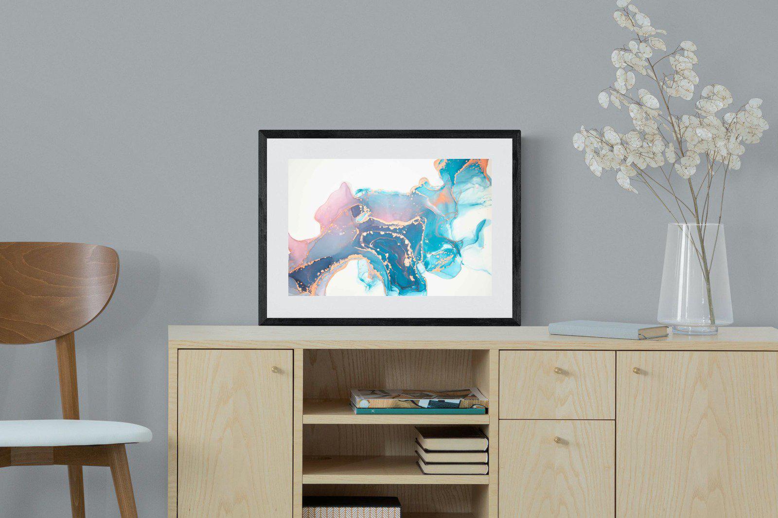 Blush-Wall_Art-60 x 45cm-Framed Print-Black-Pixalot