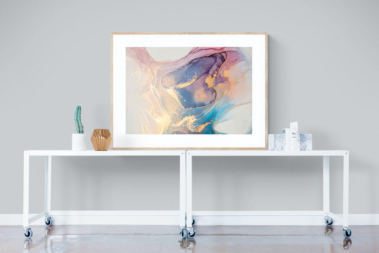 Blushing-Wall_Art-120 x 90cm-Framed Print-Wood-Pixalot