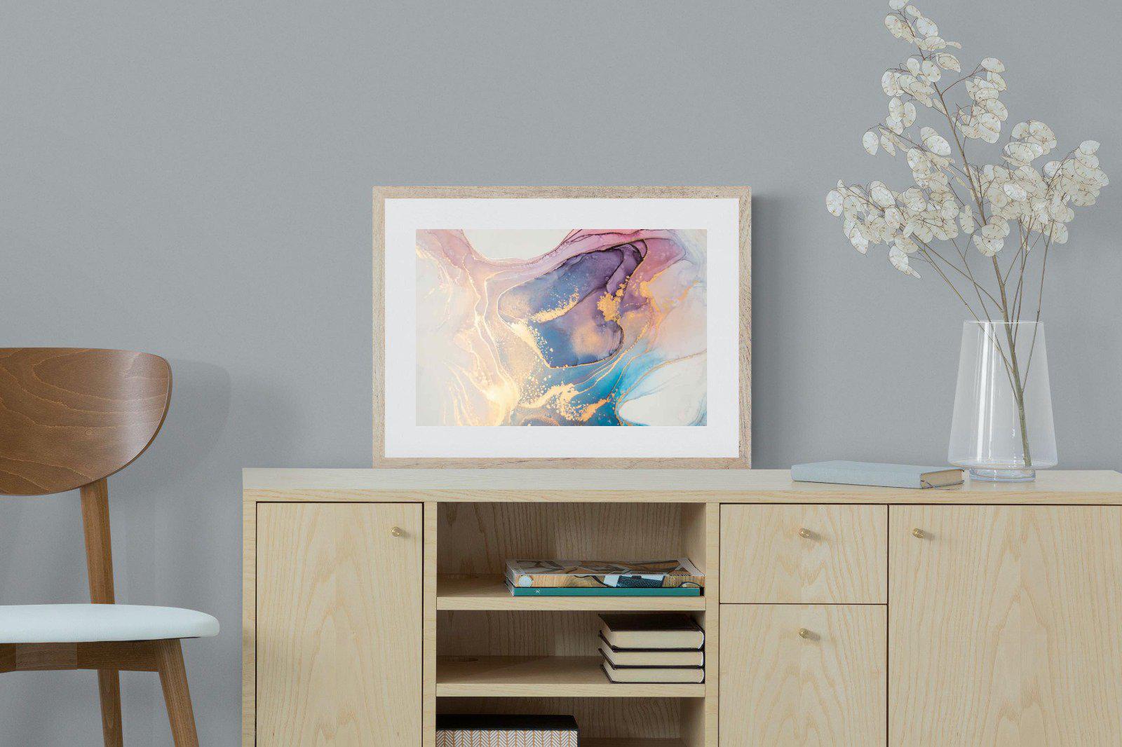 Blushing-Wall_Art-60 x 45cm-Framed Print-Wood-Pixalot