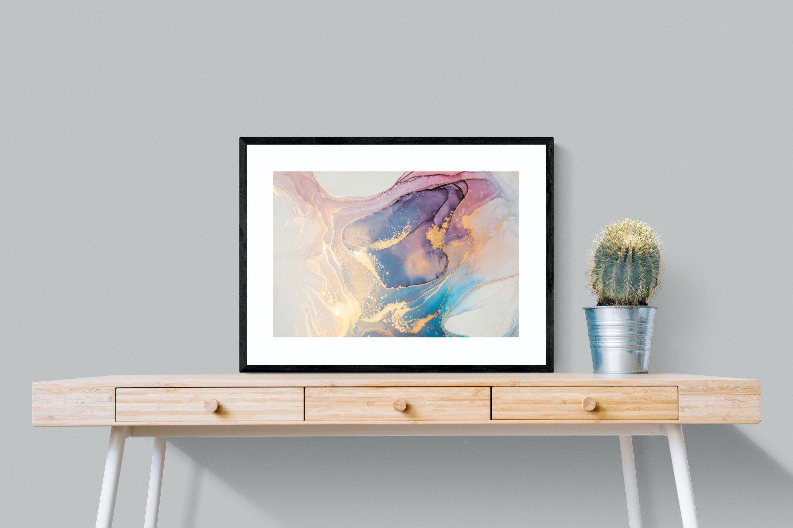 Blushing-Wall_Art-80 x 60cm-Framed Print-Black-Pixalot