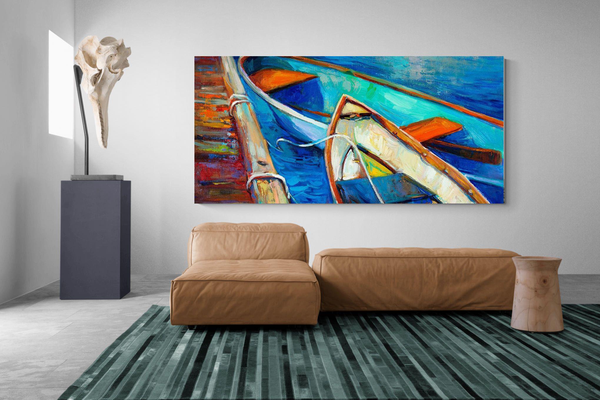 Boats on Canvas-Wall_Art-Pixalot