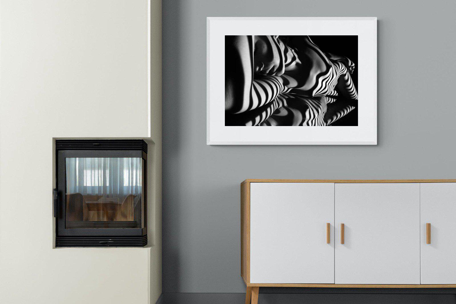 Body Shadows-Wall_Art-100 x 75cm-Framed Print-White-Pixalot