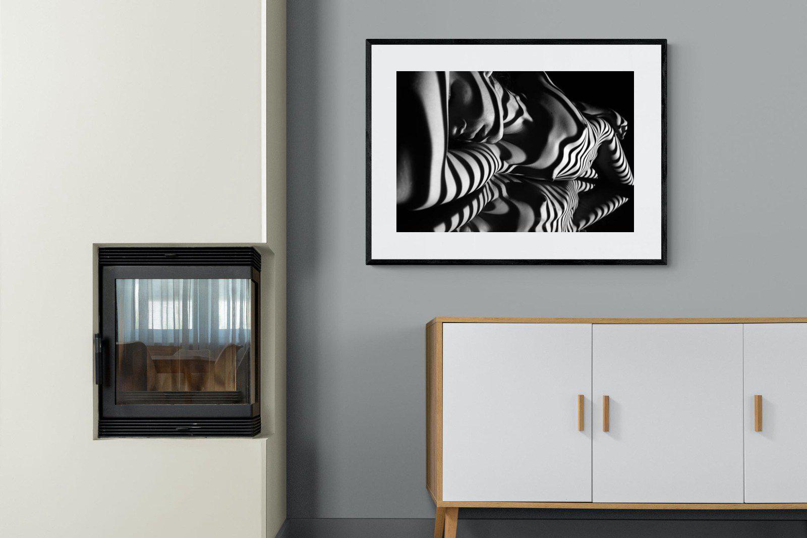 Body Shadows-Wall_Art-100 x 75cm-Framed Print-Black-Pixalot