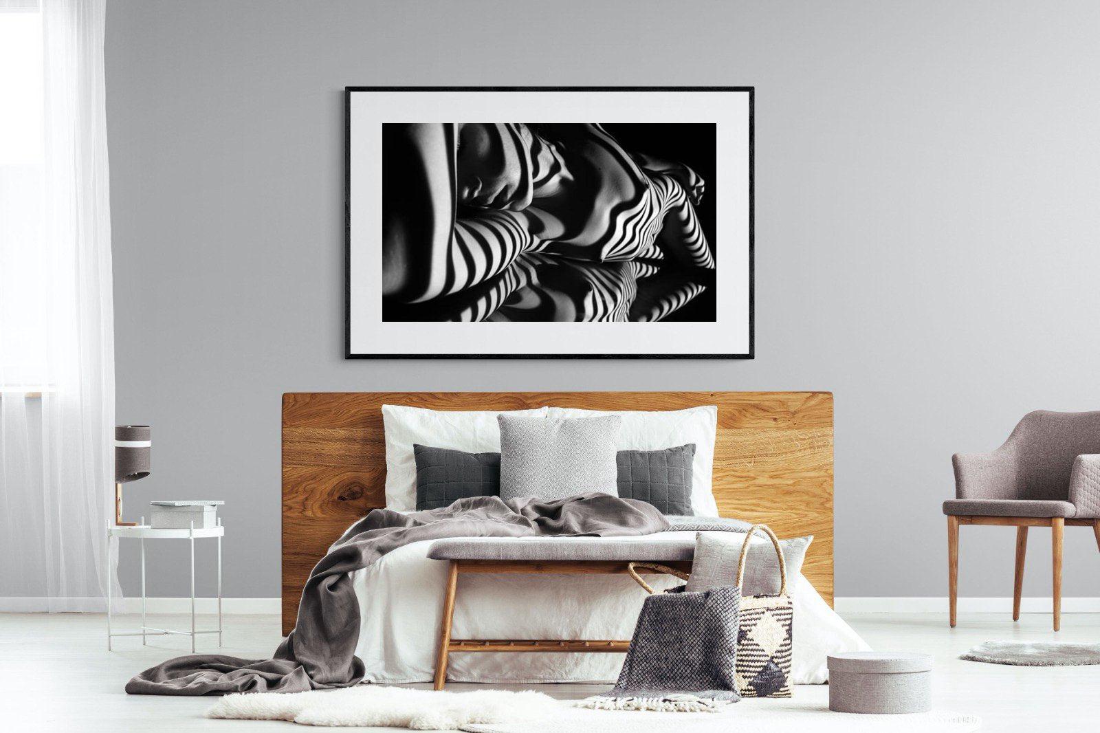 Body Shadows-Wall_Art-150 x 100cm-Framed Print-Black-Pixalot