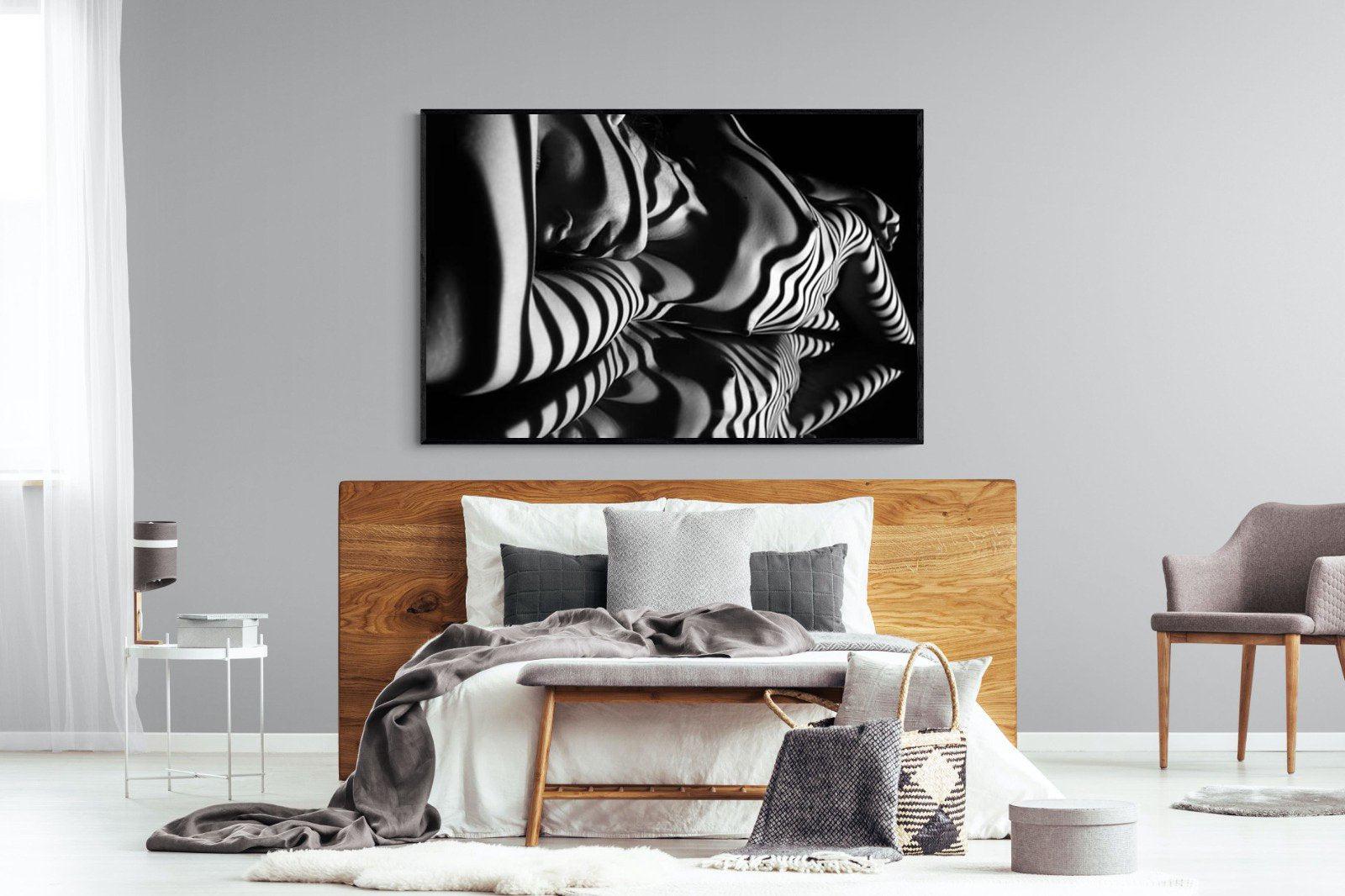 Body Shadows-Wall_Art-150 x 100cm-Mounted Canvas-Black-Pixalot