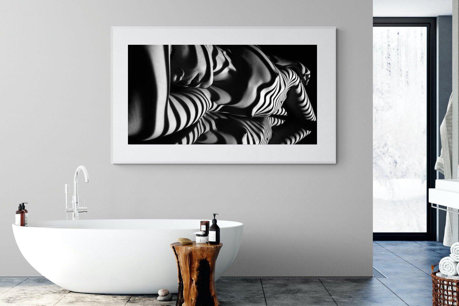 Body Shadows-Wall_Art-180 x 110cm-Framed Print-White-Pixalot