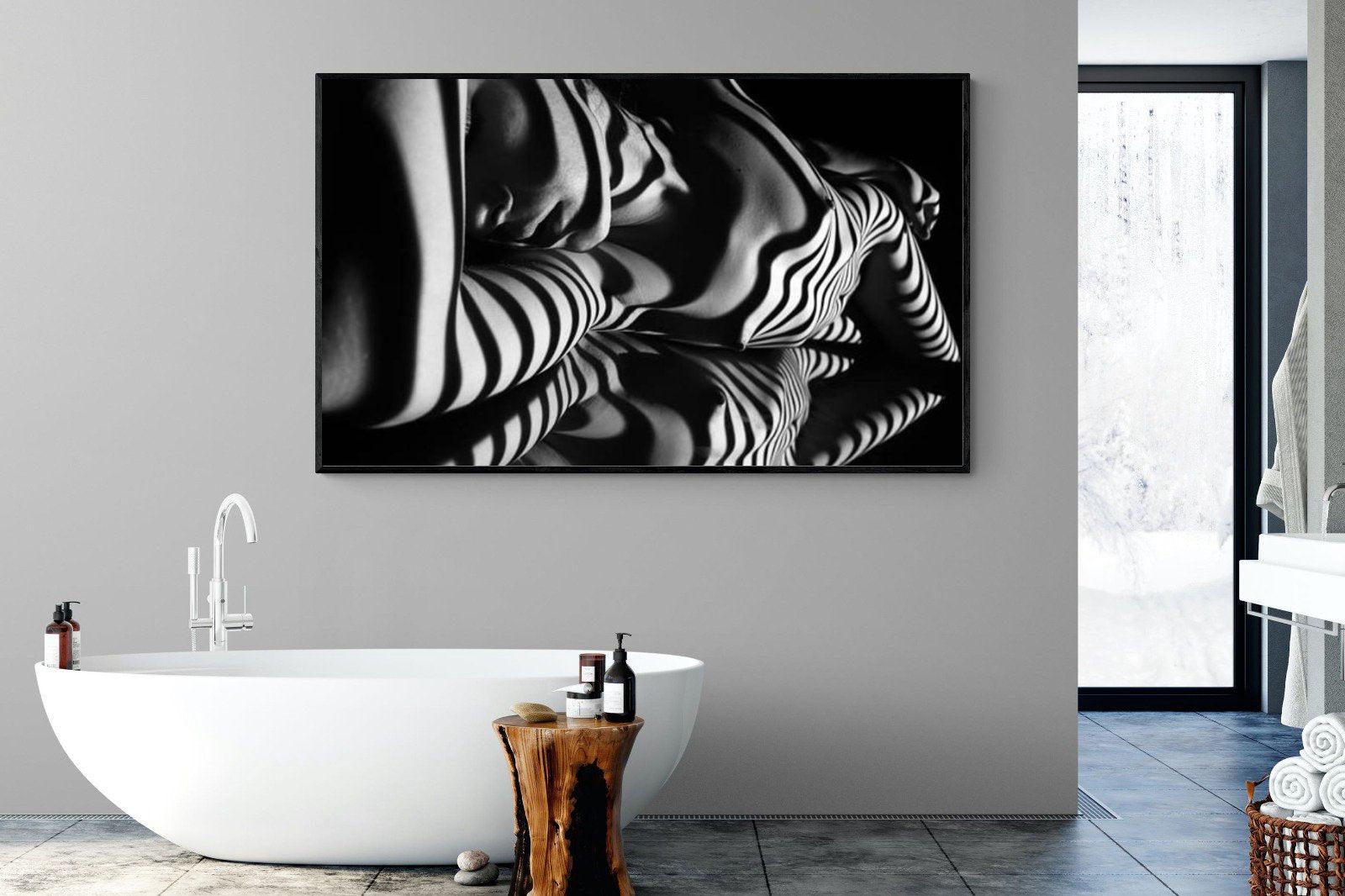 Body Shadows-Wall_Art-180 x 110cm-Mounted Canvas-Black-Pixalot