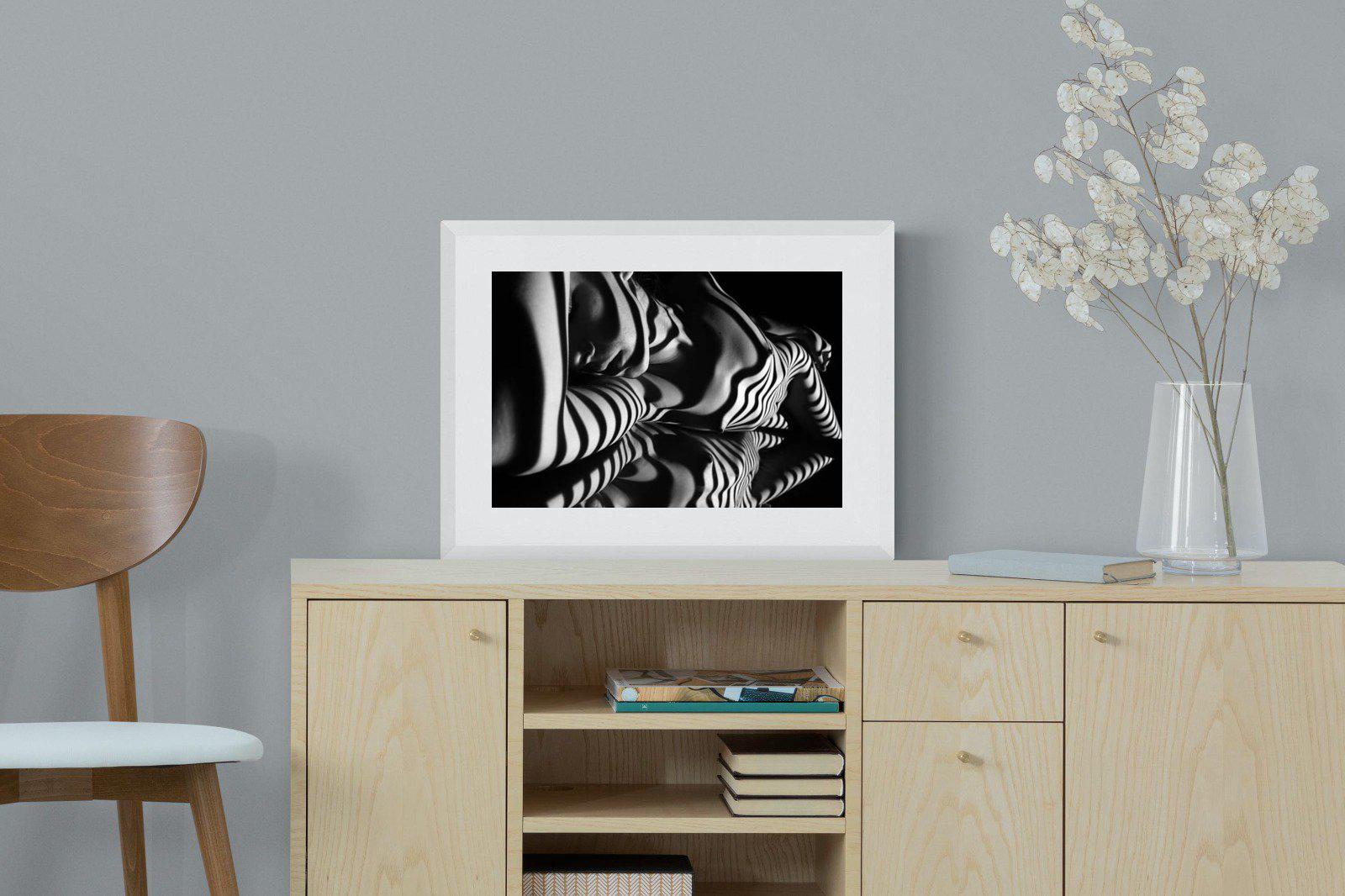 Body Shadows-Wall_Art-60 x 45cm-Framed Print-White-Pixalot
