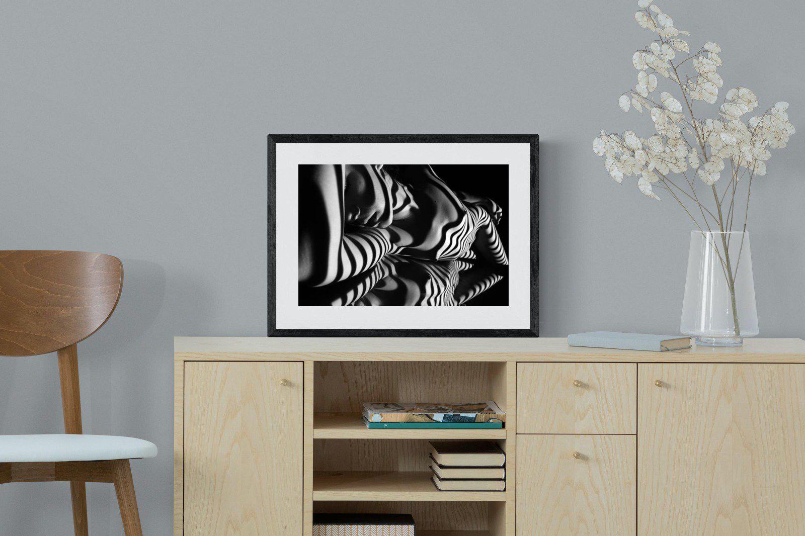 Body Shadows-Wall_Art-60 x 45cm-Framed Print-Black-Pixalot