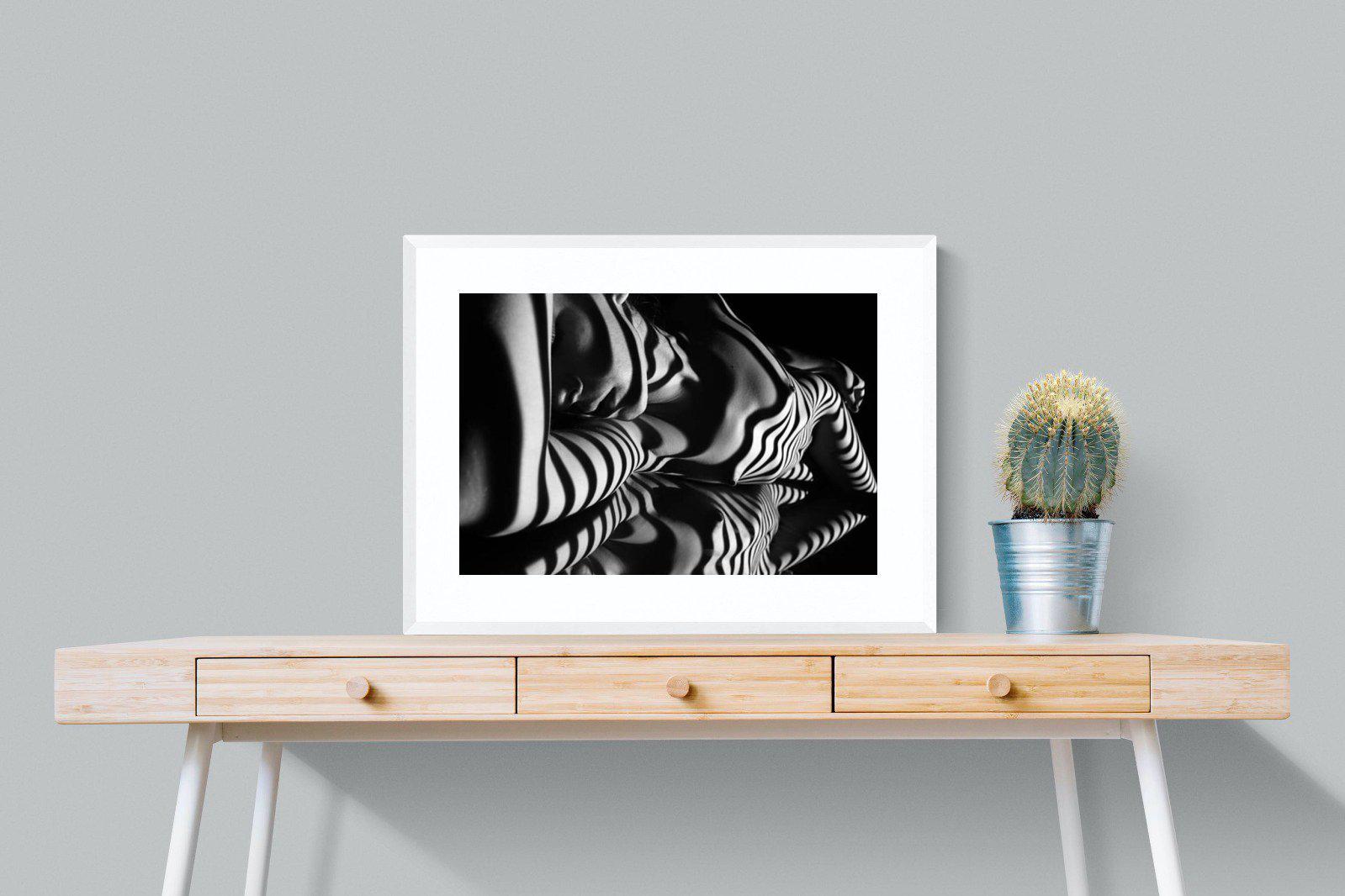 Body Shadows-Wall_Art-80 x 60cm-Framed Print-White-Pixalot