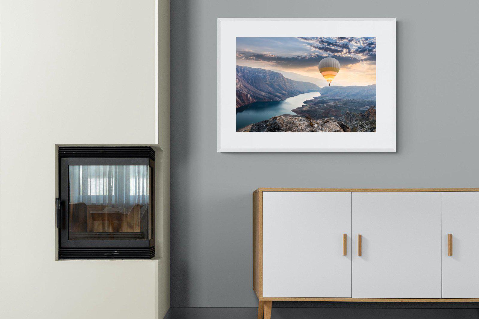Botan Canyon-Wall_Art-100 x 75cm-Framed Print-White-Pixalot