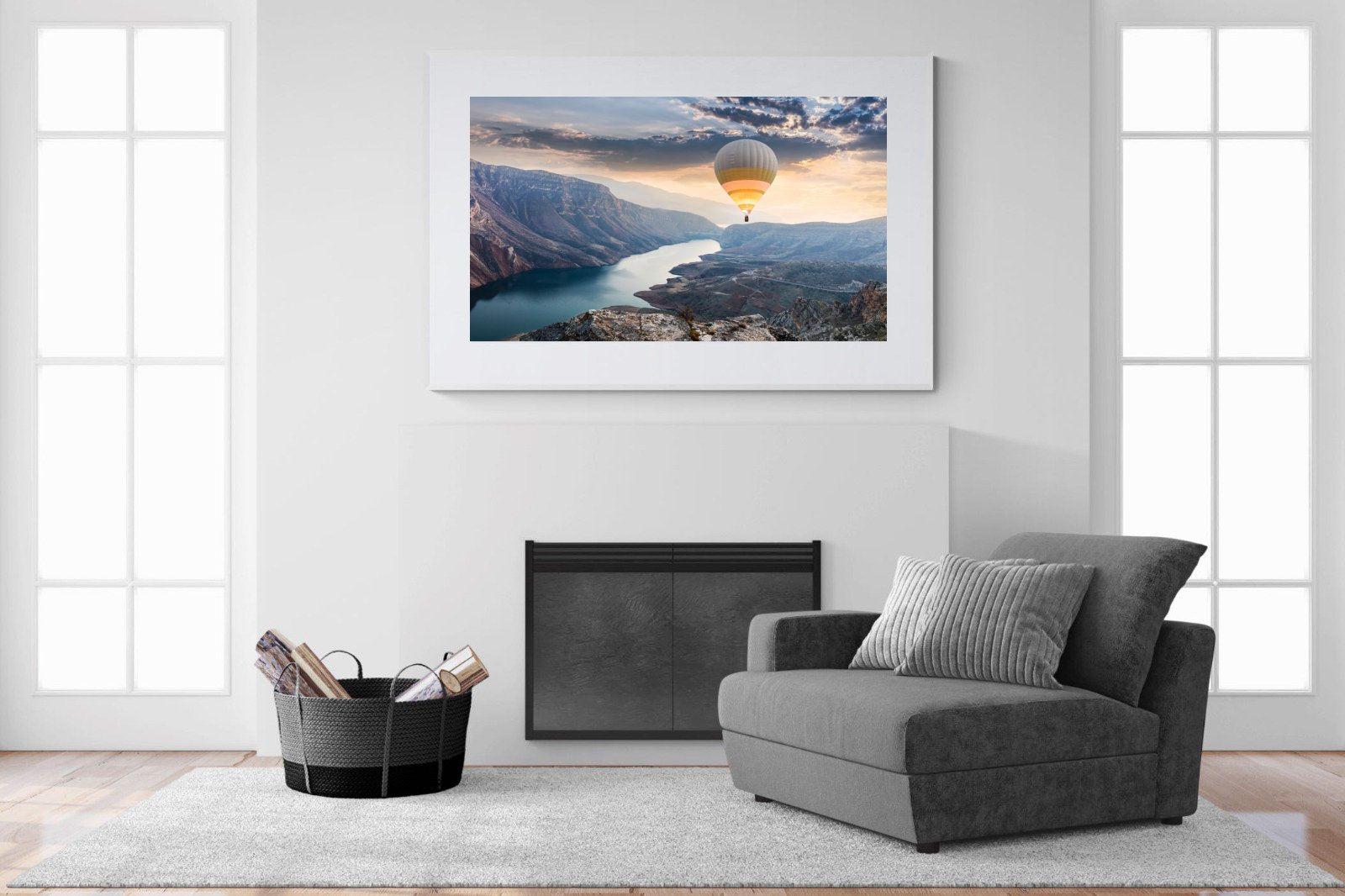 Botan Canyon-Wall_Art-150 x 100cm-Framed Print-White-Pixalot