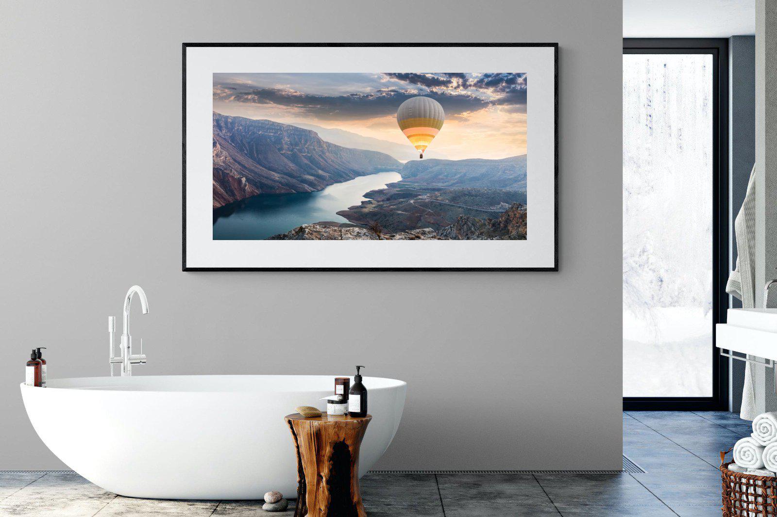 Botan Canyon-Wall_Art-180 x 110cm-Framed Print-Black-Pixalot
