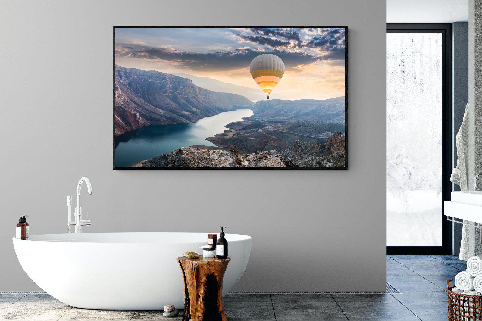 Botan Canyon-Wall_Art-180 x 110cm-Mounted Canvas-Black-Pixalot