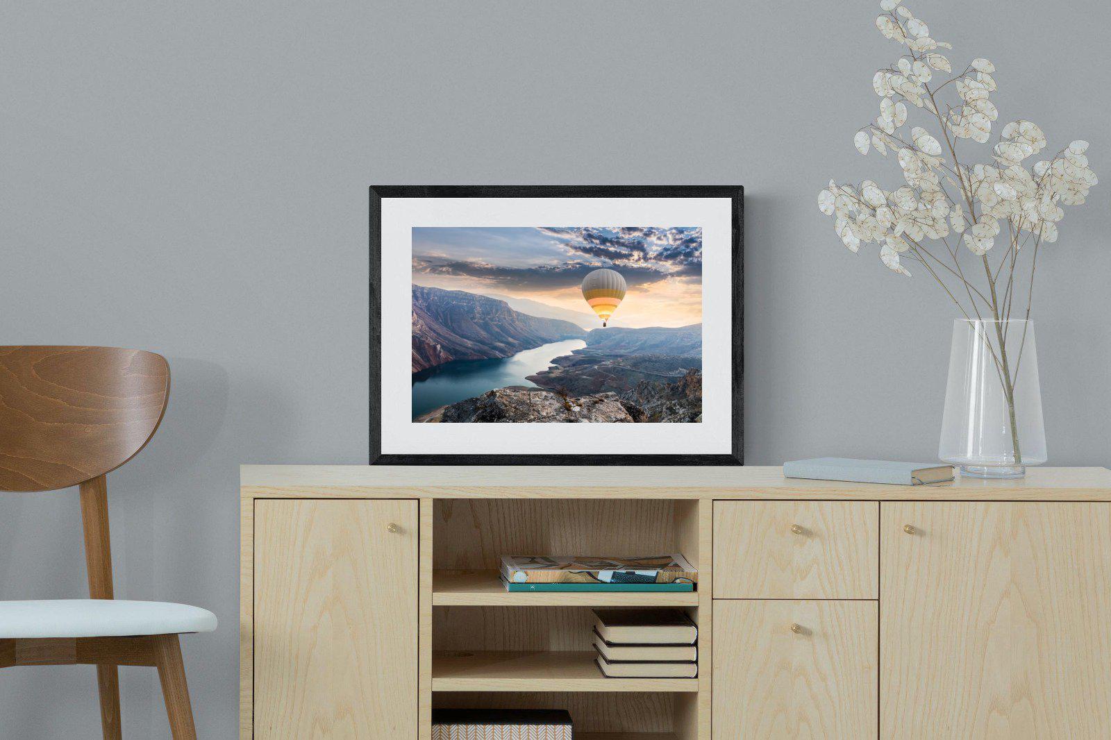 Botan Canyon-Wall_Art-60 x 45cm-Framed Print-Black-Pixalot