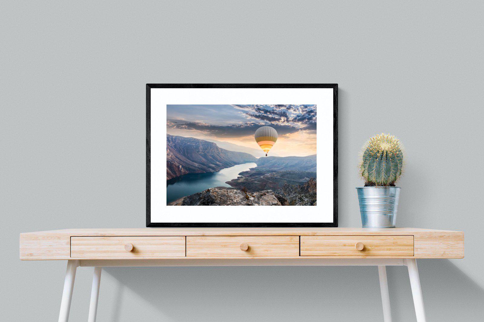 Botan Canyon-Wall_Art-80 x 60cm-Framed Print-Black-Pixalot
