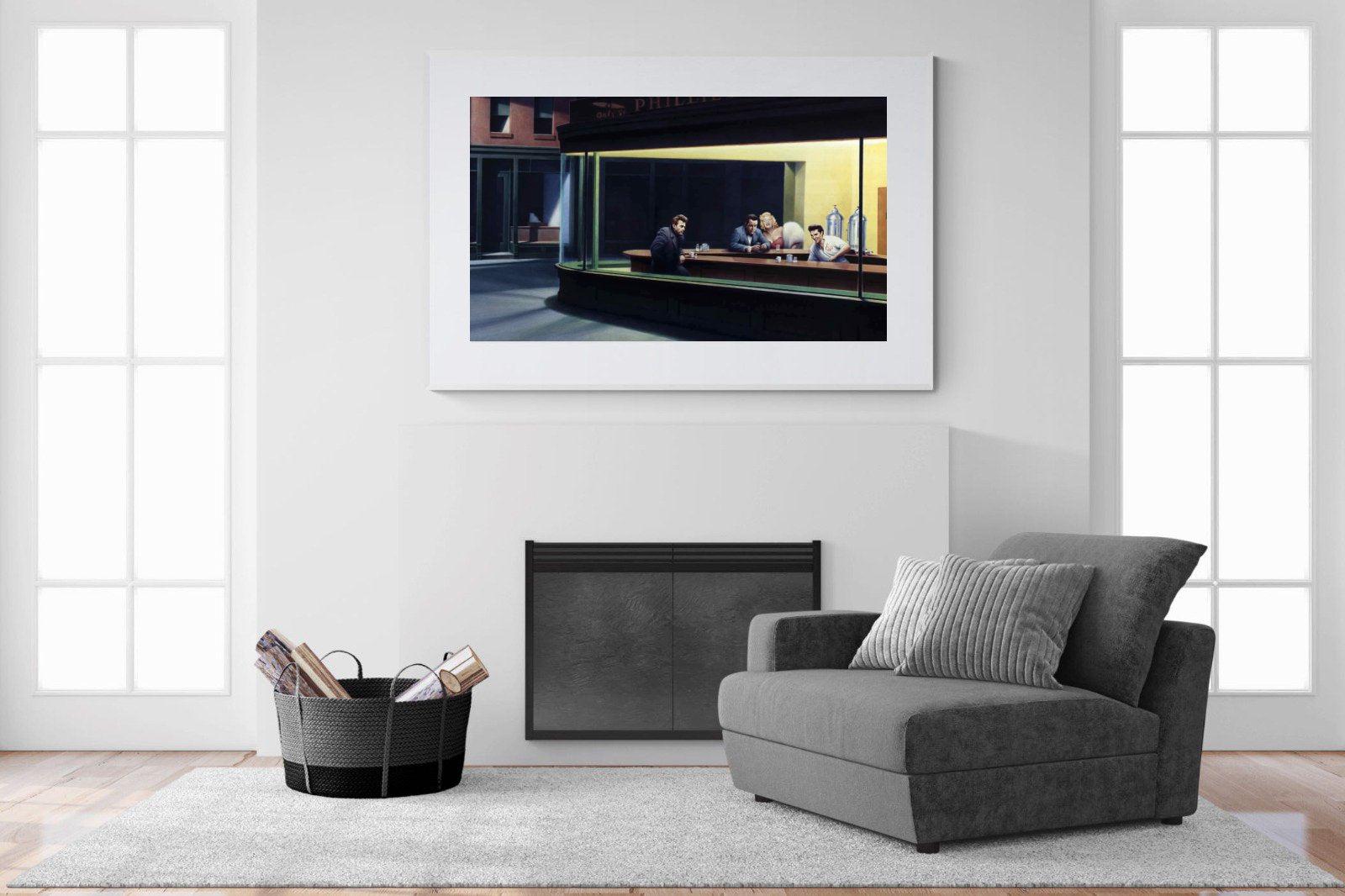 Boulevard of Broken Dreams-Wall_Art-150 x 100cm-Framed Print-White-Pixalot