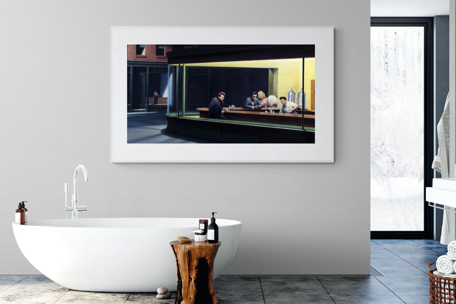 Boulevard of Broken Dreams-Wall_Art-180 x 110cm-Framed Print-White-Pixalot