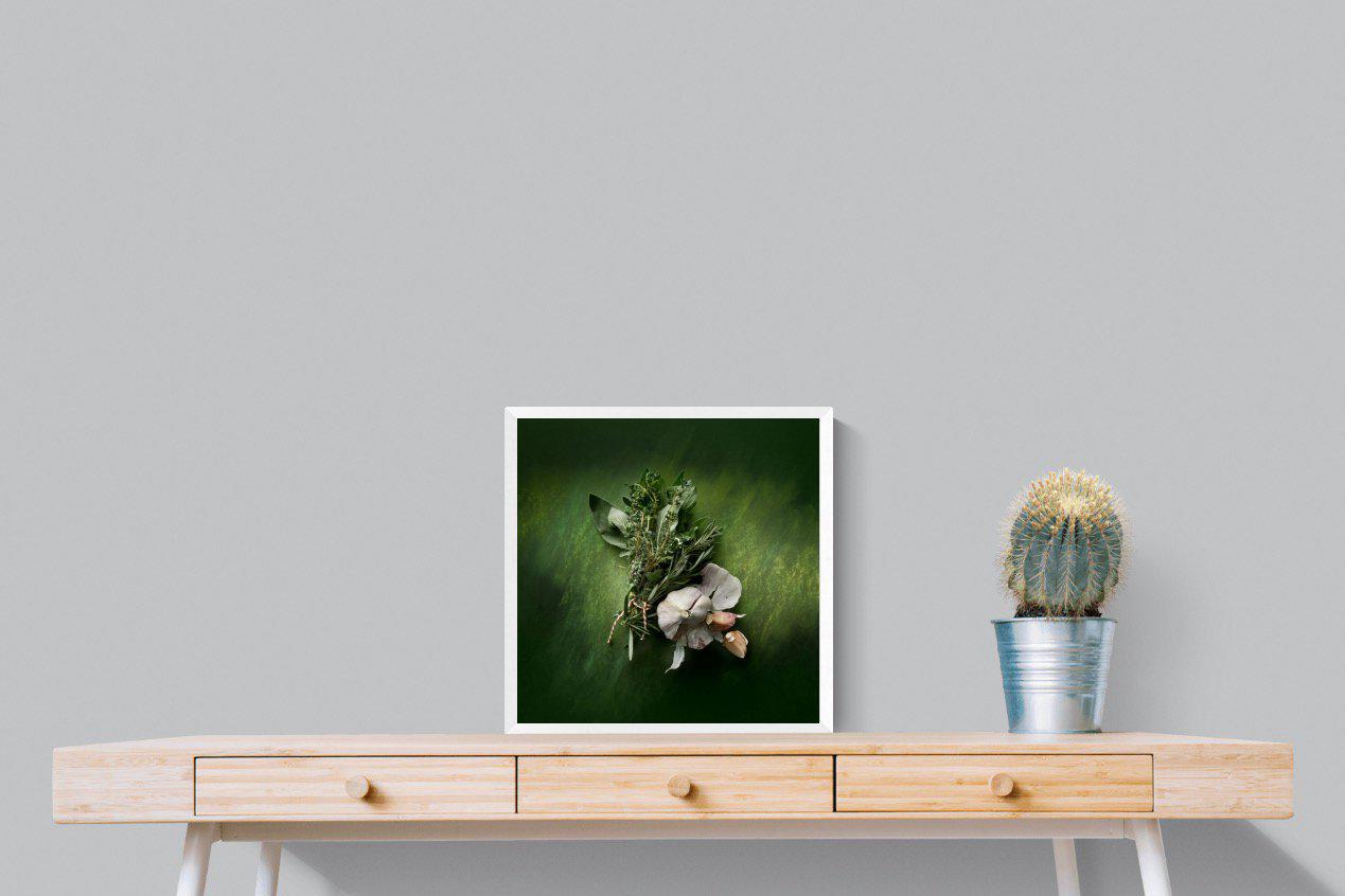 Bouquet Garni-Wall_Art-50 x 50cm-Mounted Canvas-White-Pixalot