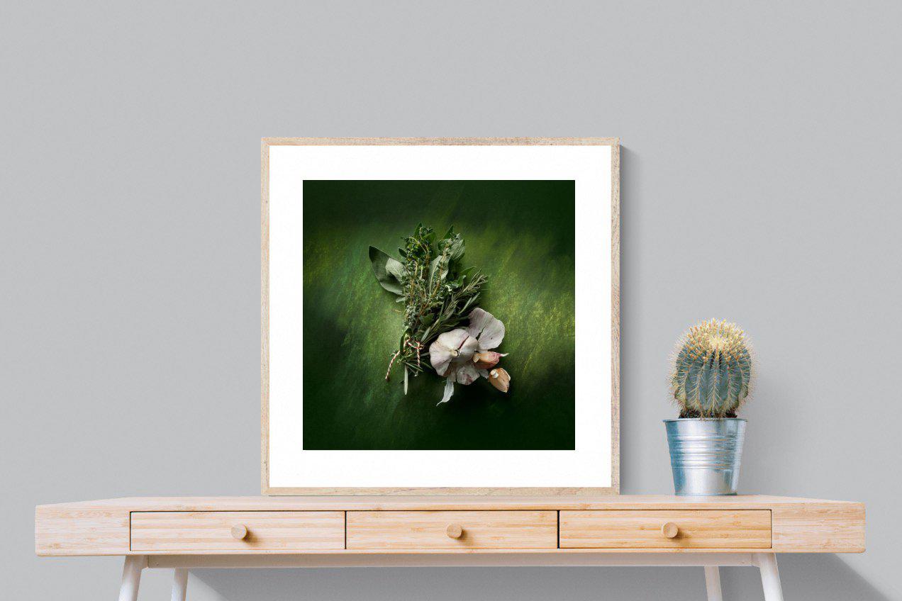 Bouquet Garni-Wall_Art-80 x 80cm-Framed Print-Wood-Pixalot