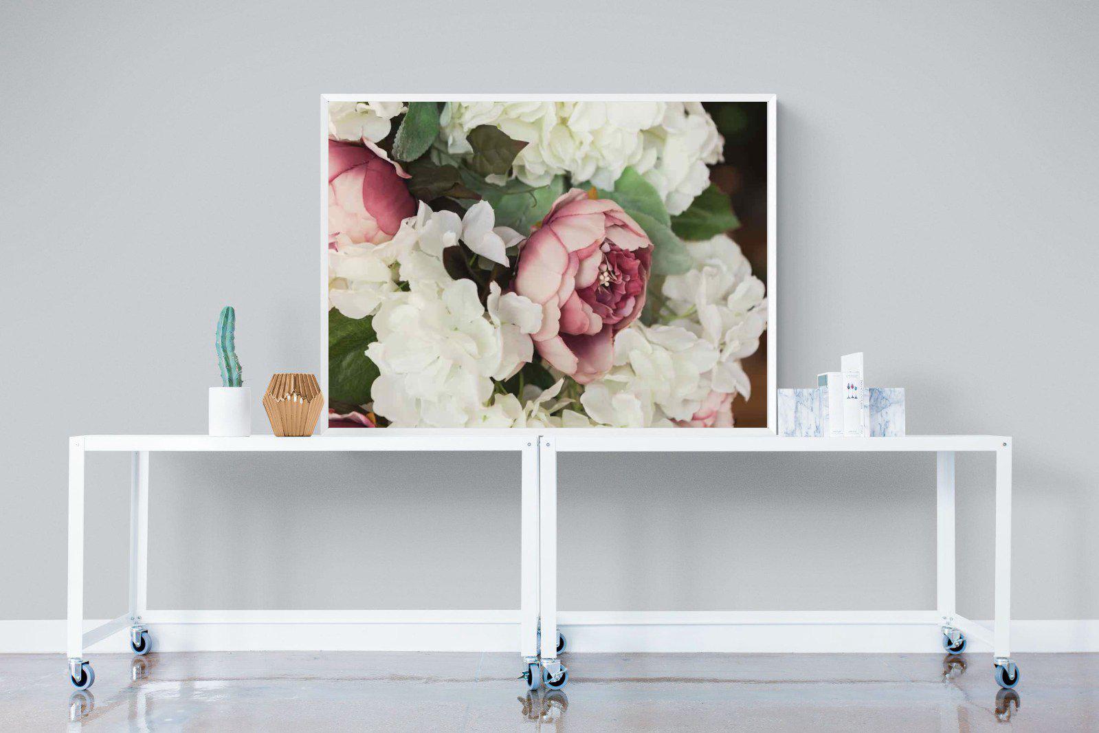 Bouquet-Wall_Art-120 x 90cm-Mounted Canvas-White-Pixalot