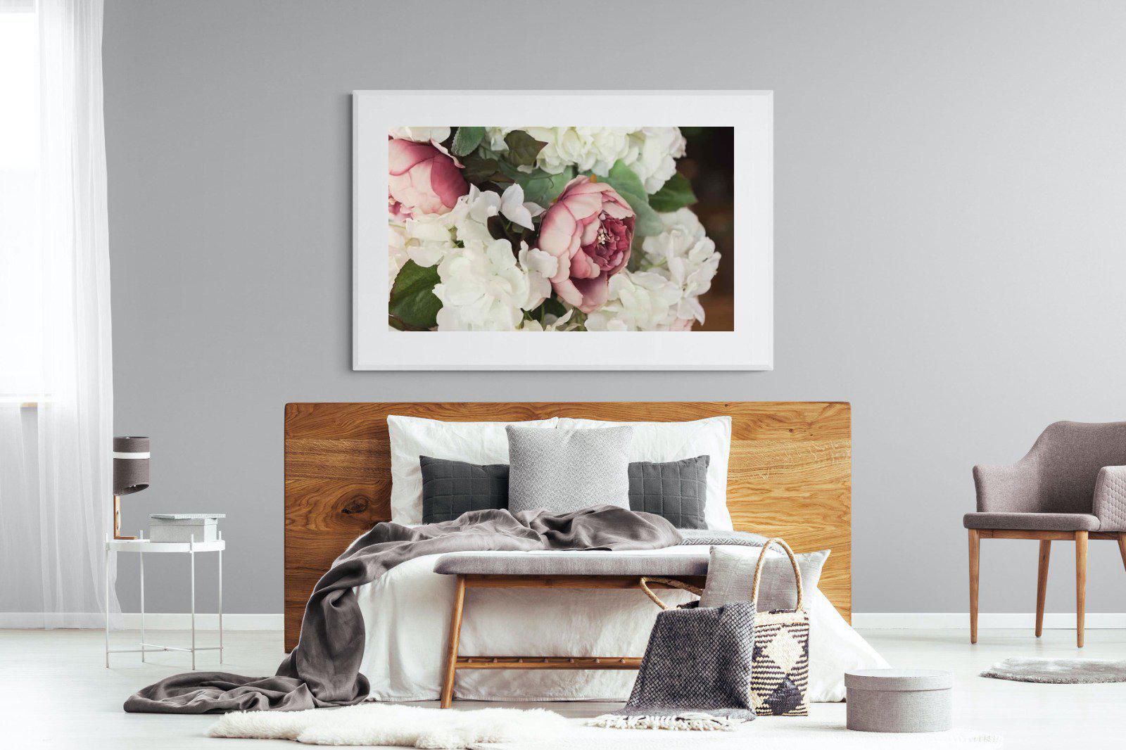 Bouquet-Wall_Art-150 x 100cm-Framed Print-White-Pixalot