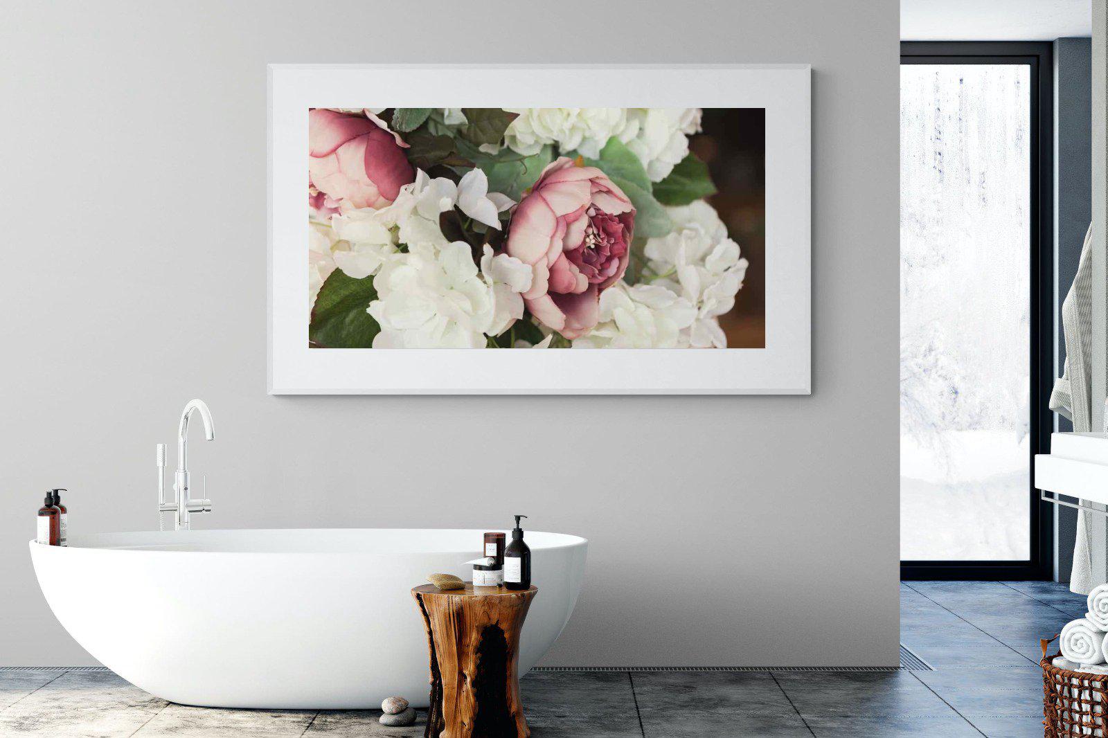 Bouquet-Wall_Art-180 x 110cm-Framed Print-White-Pixalot