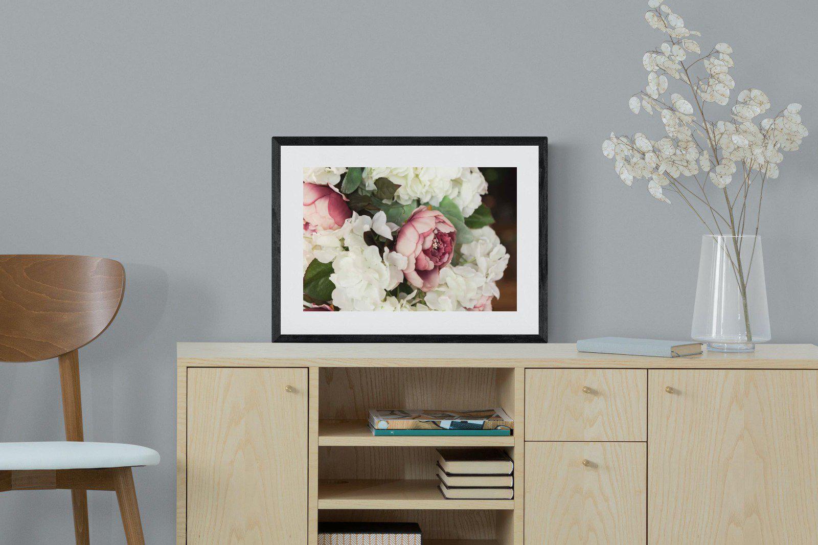 Bouquet-Wall_Art-60 x 45cm-Framed Print-Black-Pixalot