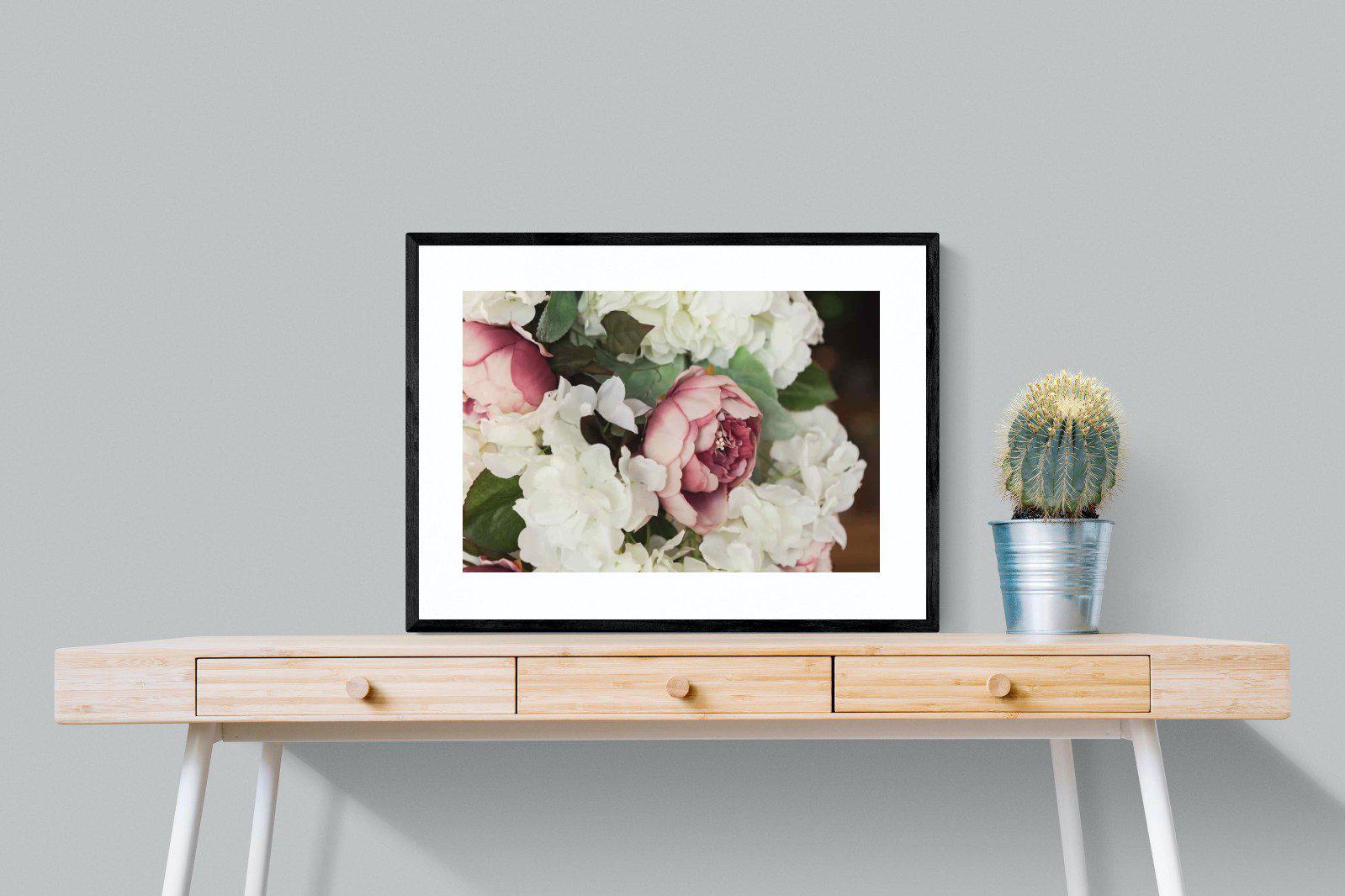Bouquet-Wall_Art-80 x 60cm-Framed Print-Black-Pixalot