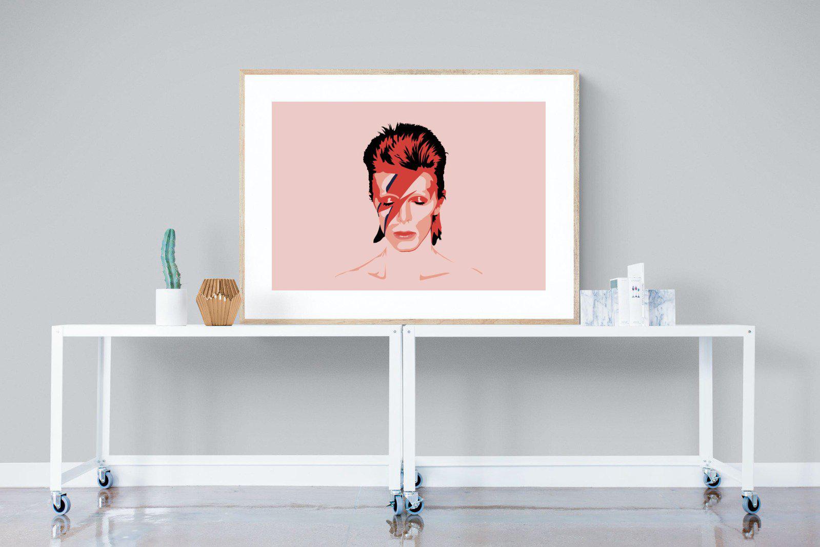 Bowie-Wall_Art-120 x 90cm-Framed Print-Wood-Pixalot