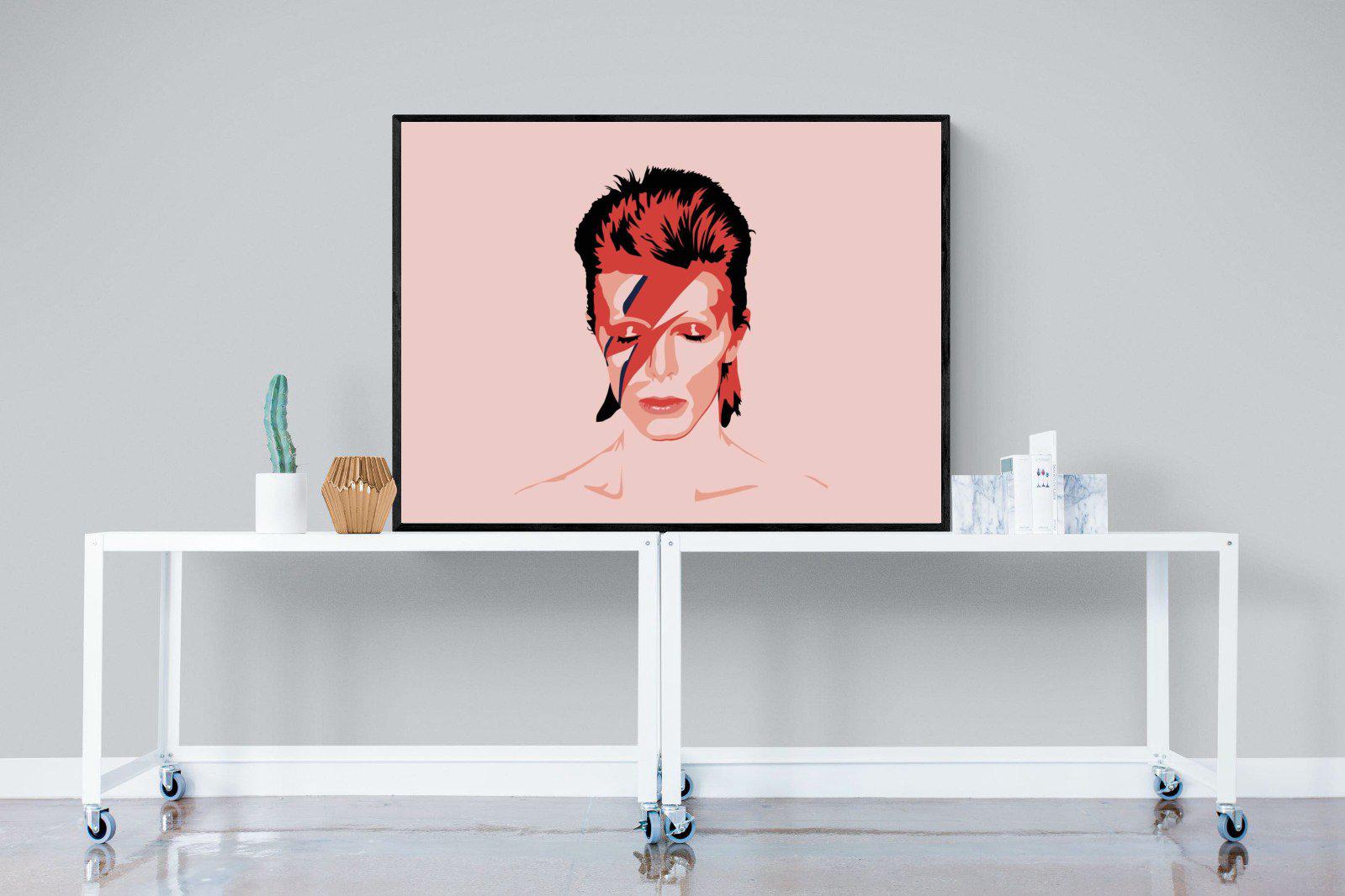 Bowie-Wall_Art-120 x 90cm-Mounted Canvas-Black-Pixalot