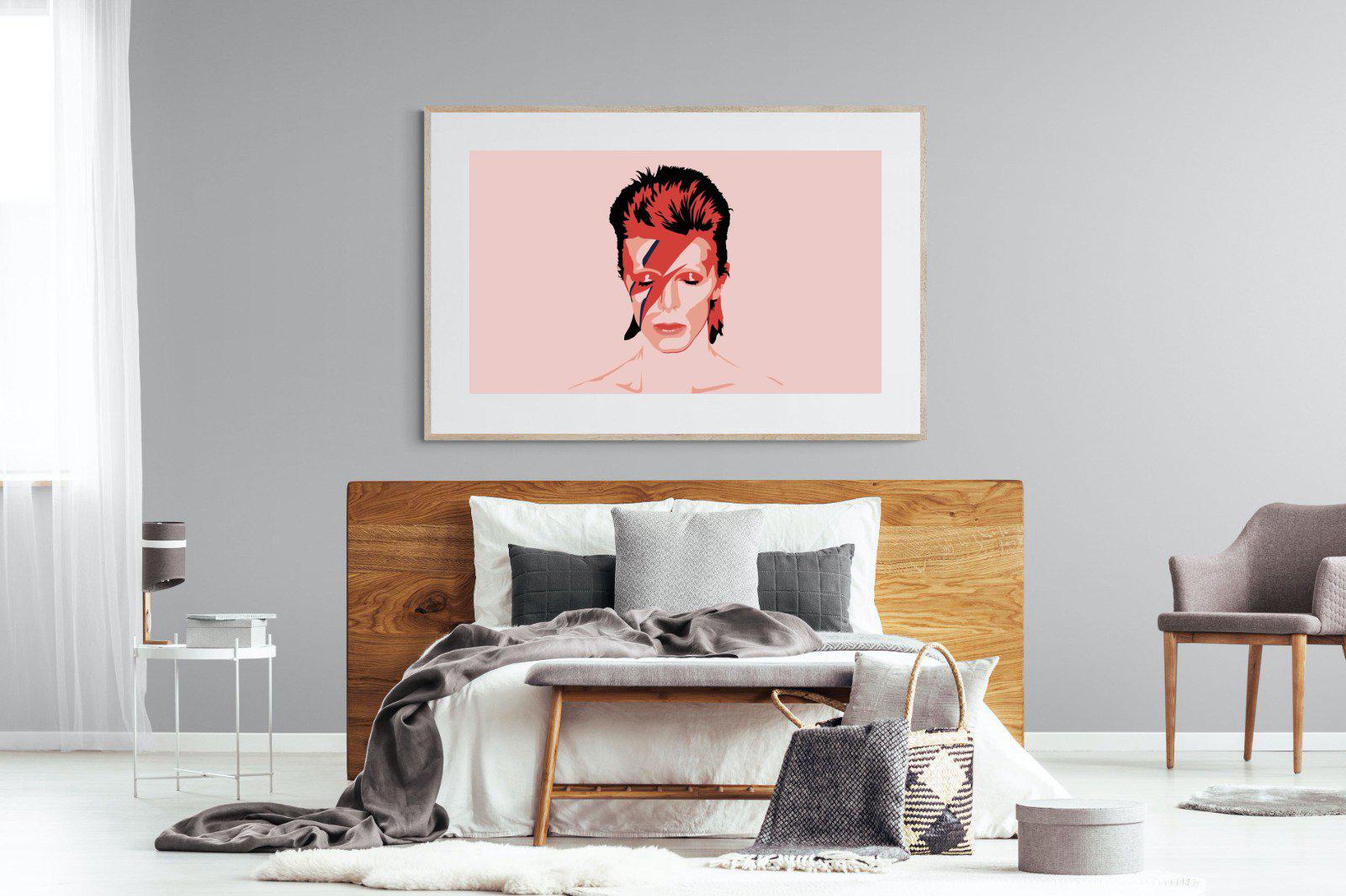Bowie-Wall_Art-150 x 100cm-Framed Print-Wood-Pixalot