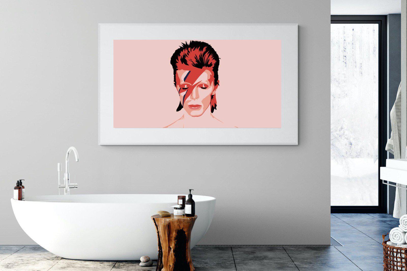 Bowie-Wall_Art-180 x 110cm-Framed Print-White-Pixalot