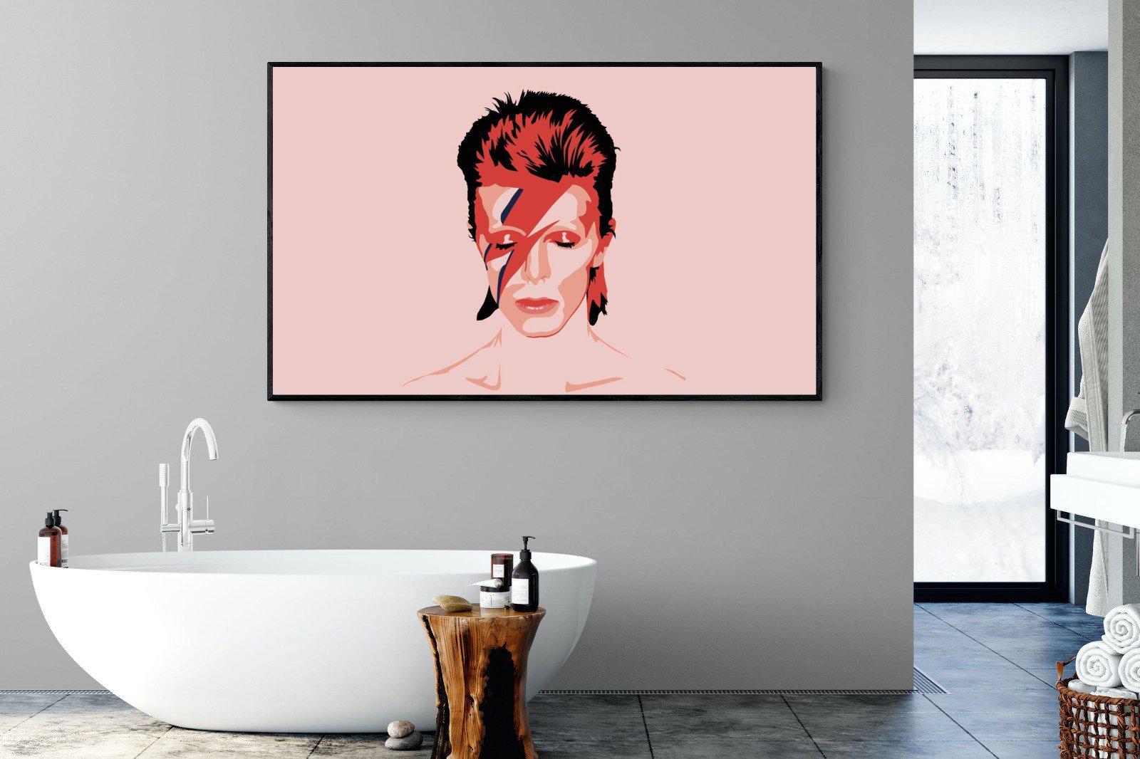 Bowie-Wall_Art-180 x 110cm-Mounted Canvas-Black-Pixalot