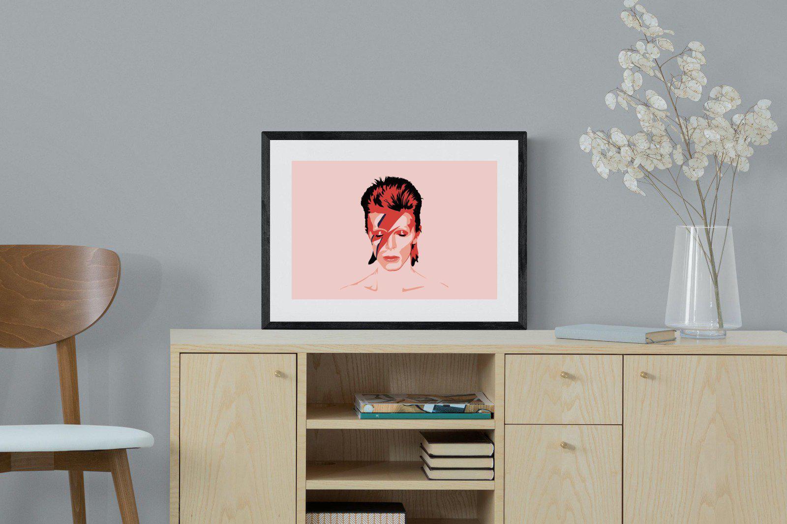 Bowie-Wall_Art-60 x 45cm-Framed Print-Black-Pixalot
