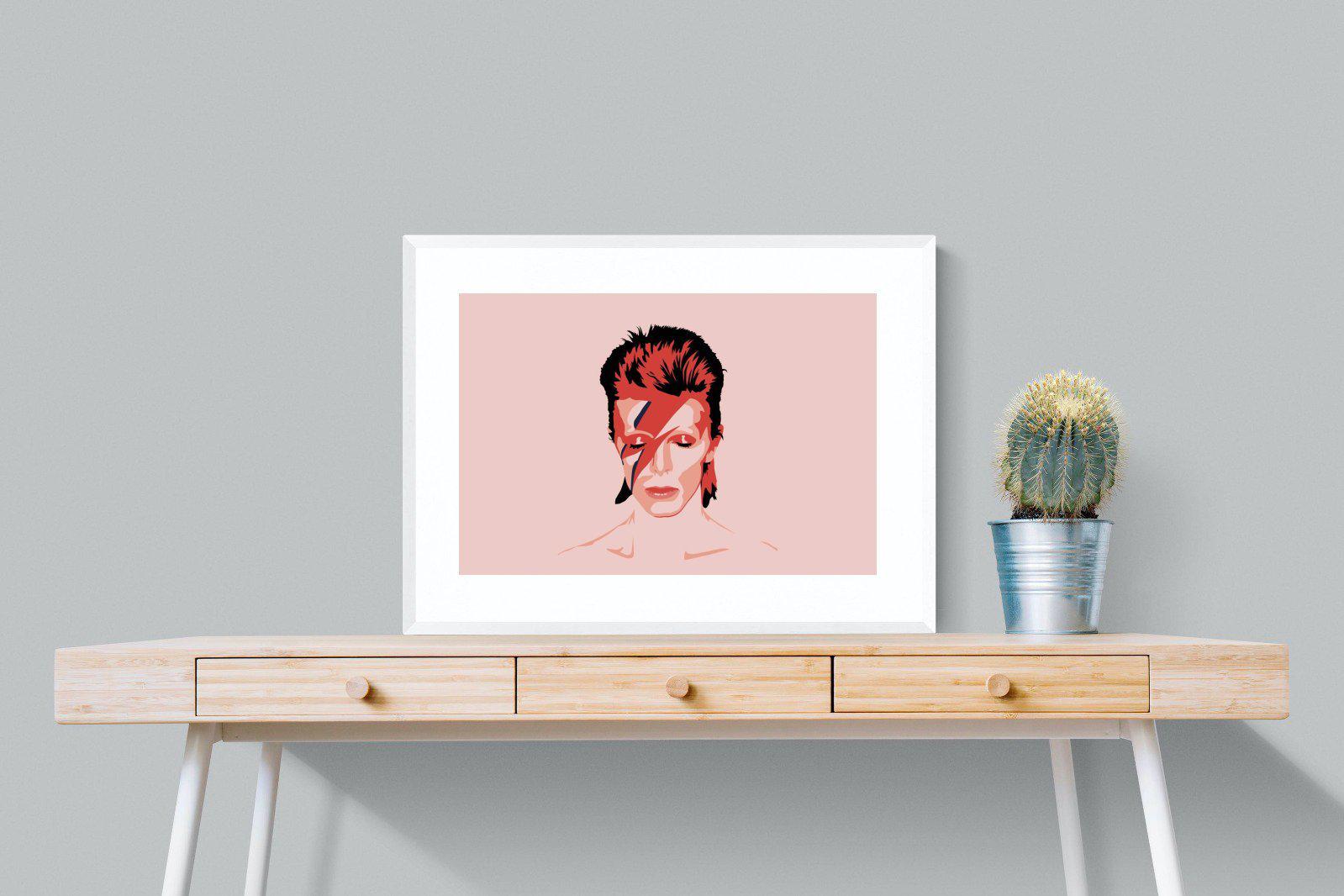 Bowie-Wall_Art-80 x 60cm-Framed Print-White-Pixalot
