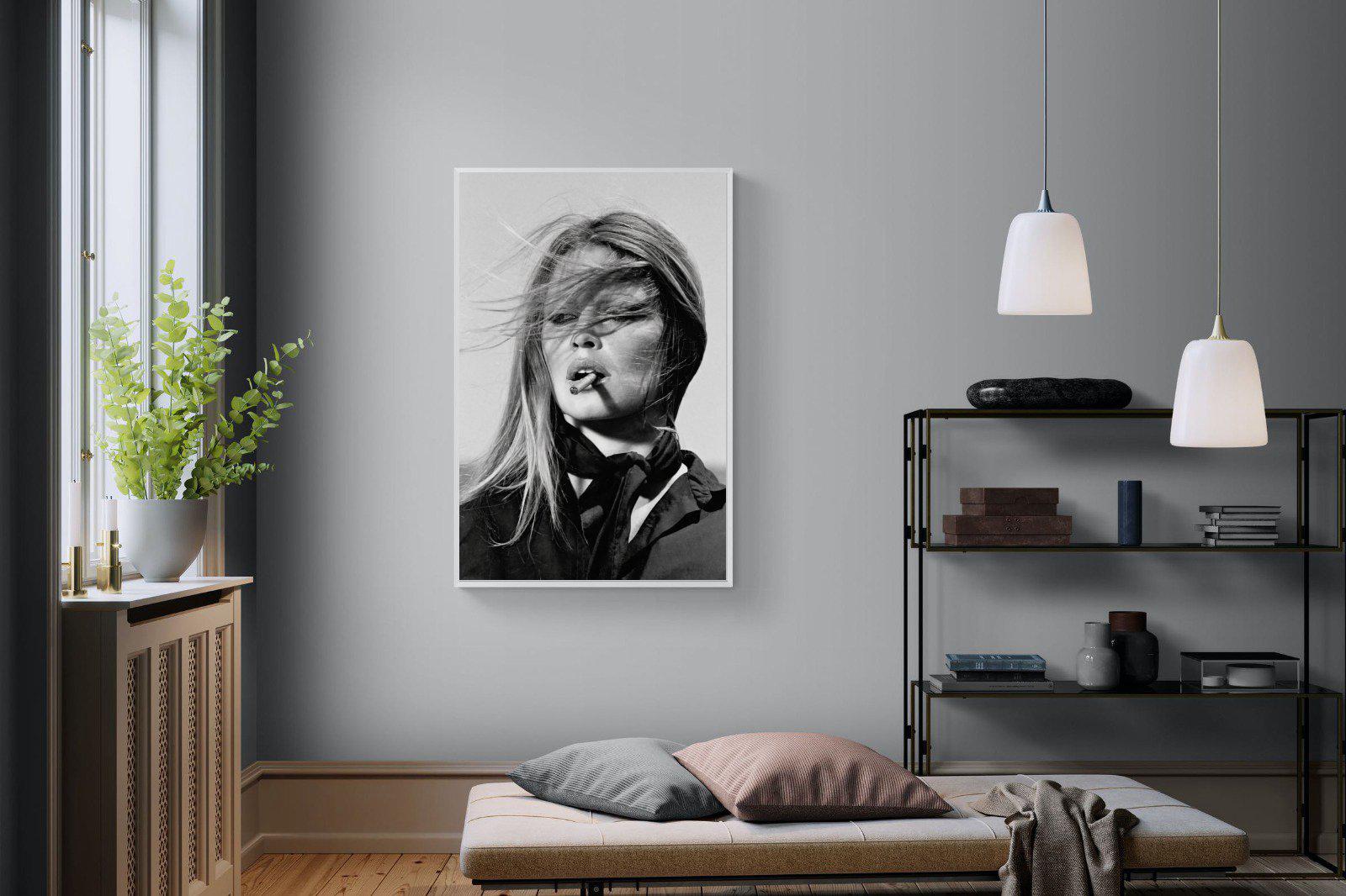 Brigitte Bardot-Wall_Art-100 x 150cm-Mounted Canvas-White-Pixalot