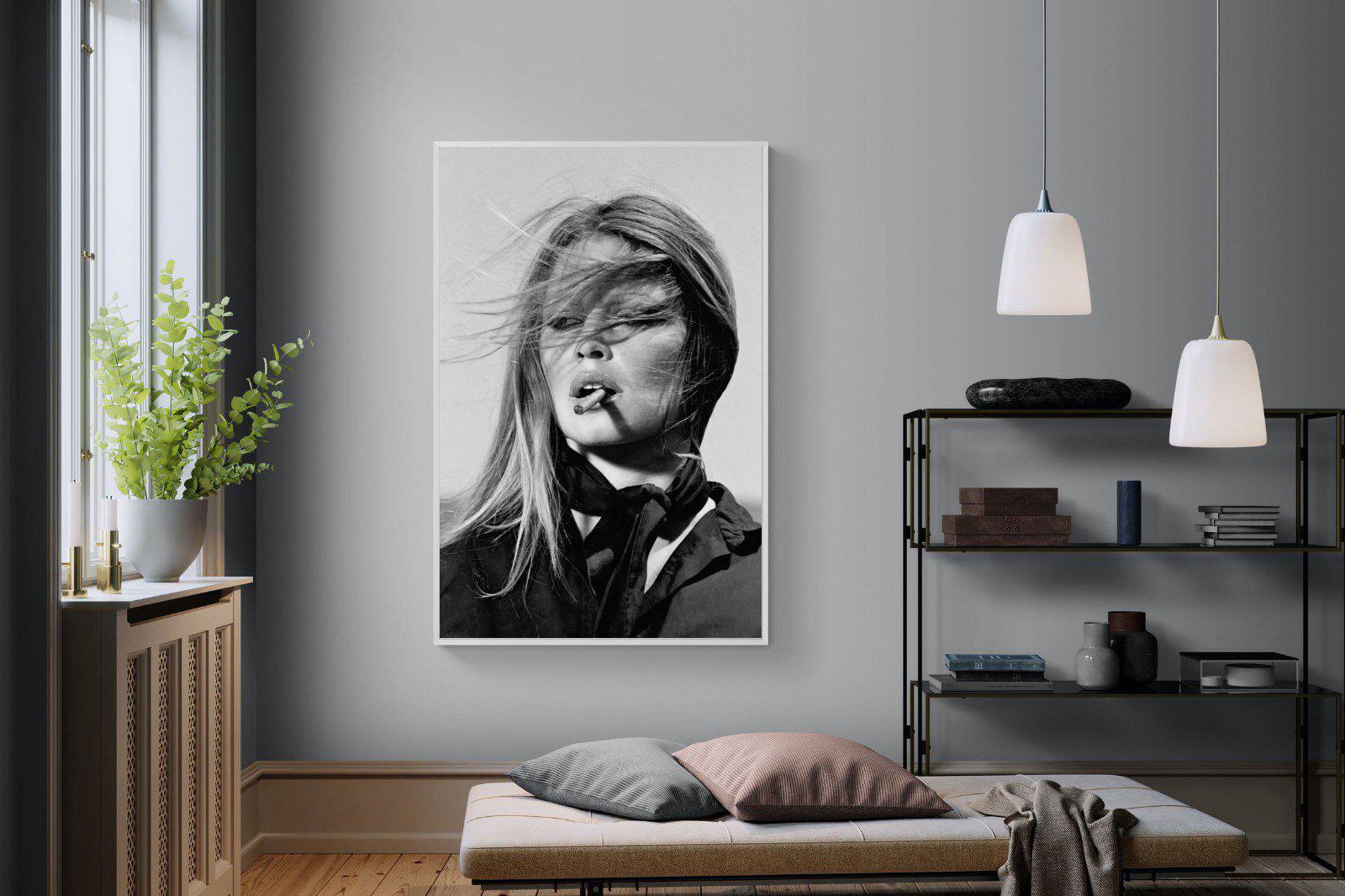 Brigitte Bardot-Wall_Art-120 x 180cm-Mounted Canvas-White-Pixalot