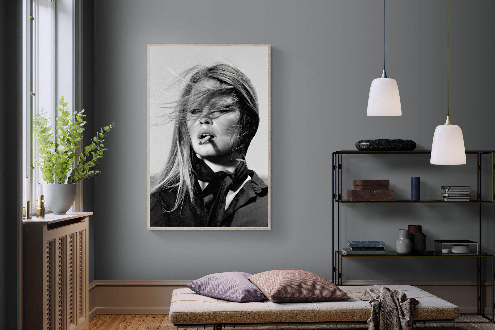 Brigitte Bardot-Wall_Art-120 x 180cm-Mounted Canvas-Wood-Pixalot